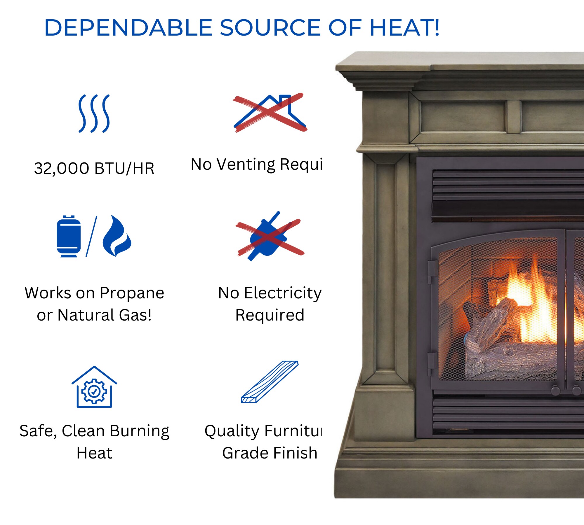 Duluth Forge DFS-400R-2GR Gas-Fireplaces - View #3