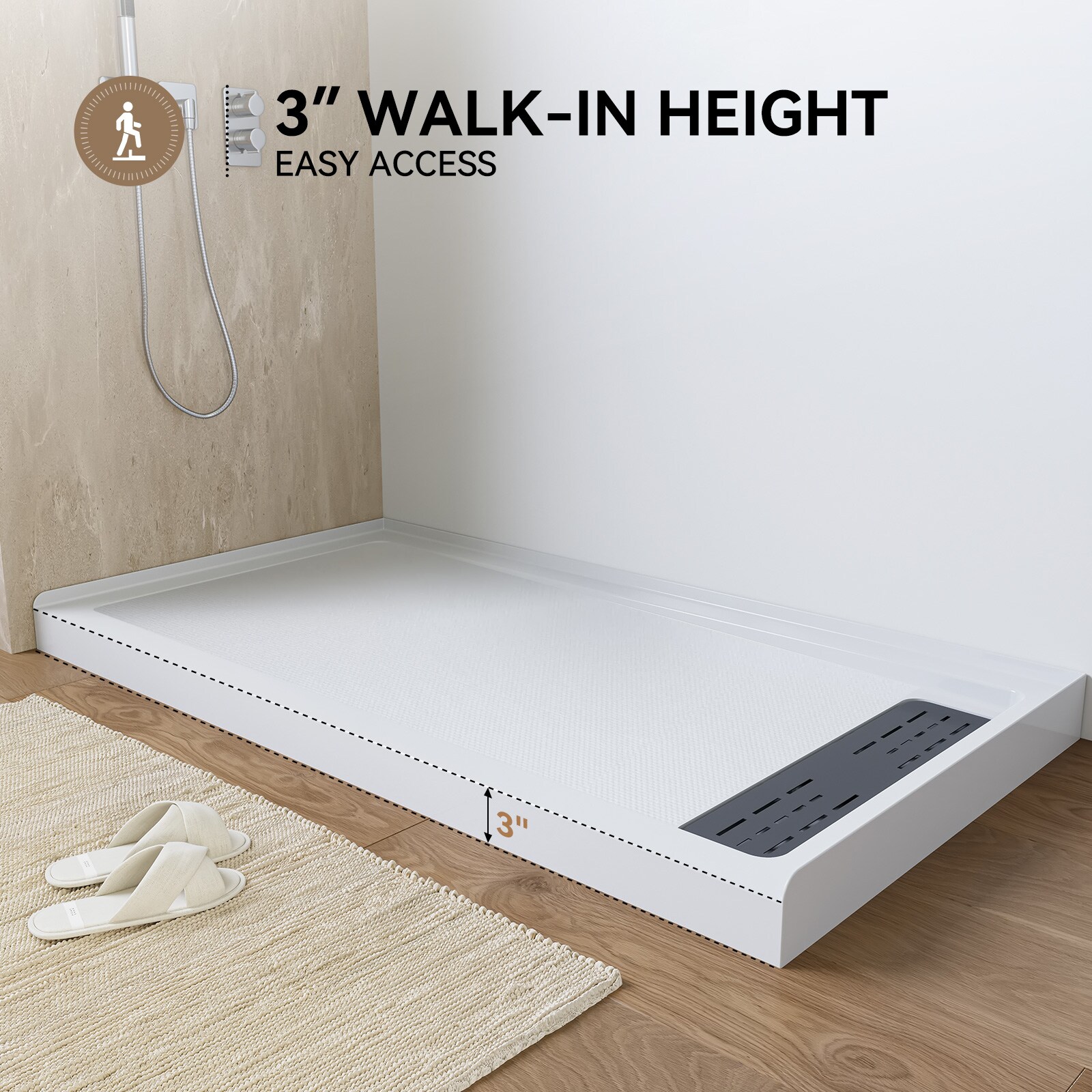 HOROW SP6032-MB-R Shower-Floors - View #10