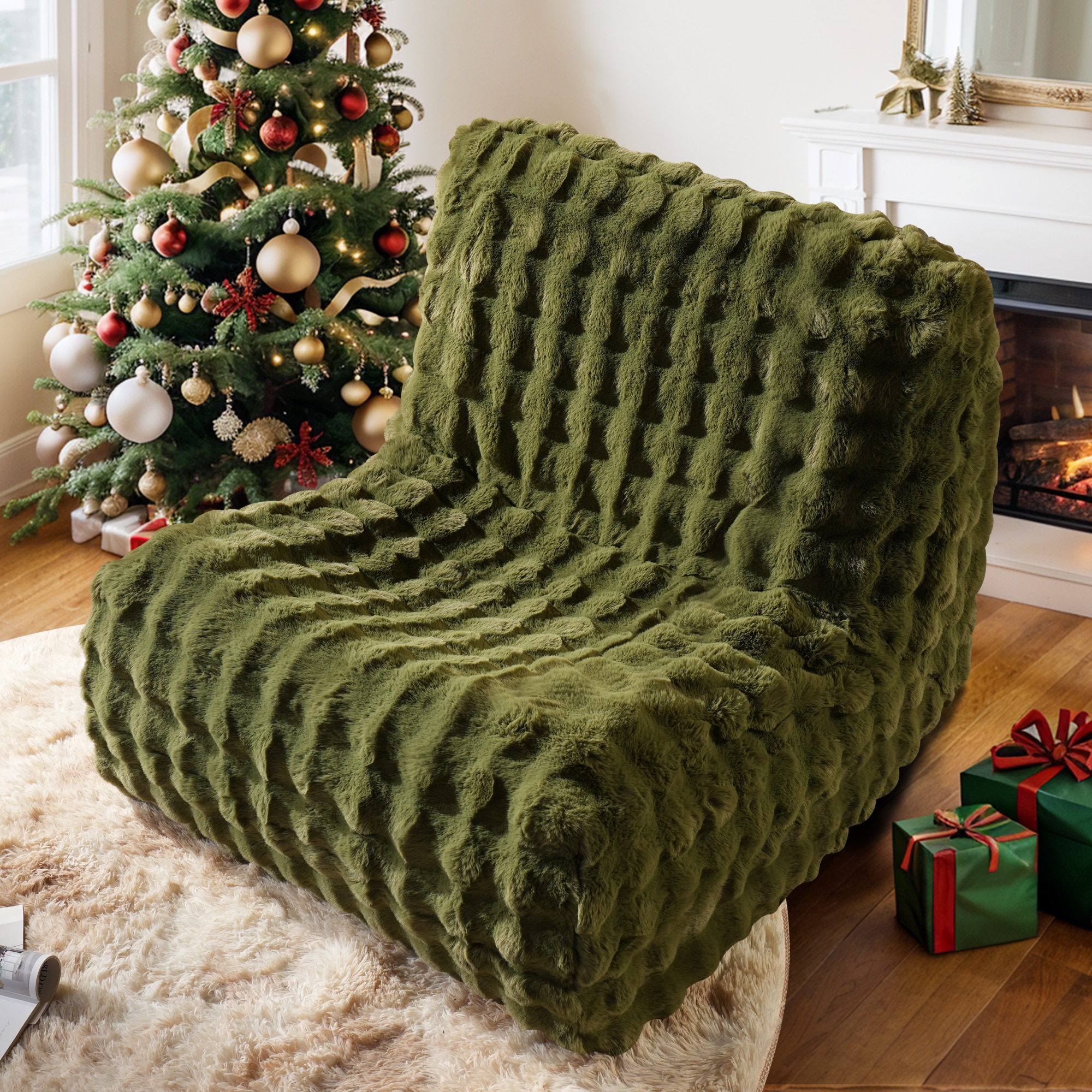 ALTRIGUS 6L-BOBO680-AL 45-in Casual Green 1 -seater Sofa