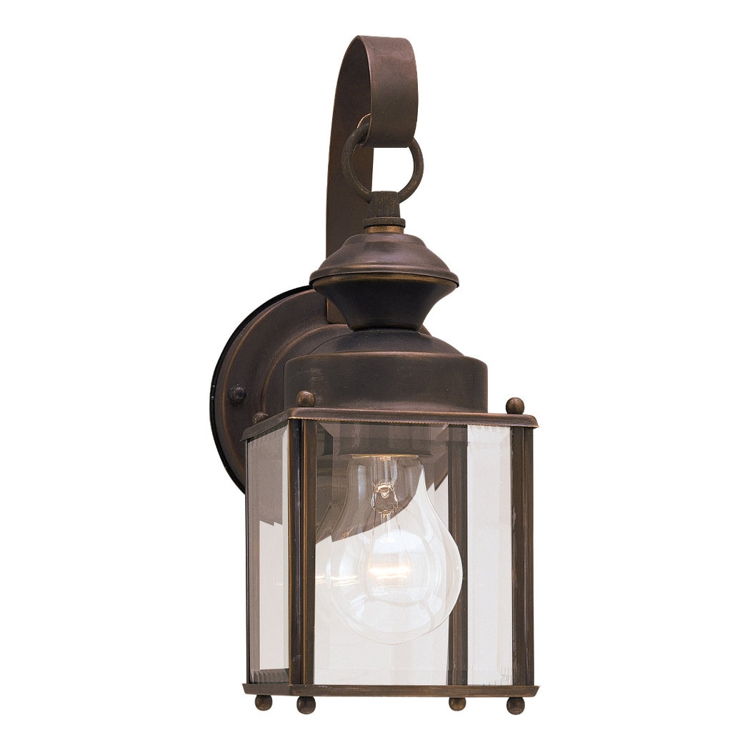 Generation Lighting 8456-71 Jamestowne 1 -Light 11.25-in H Antique Bronze Hardwired Outdoor Wall Light