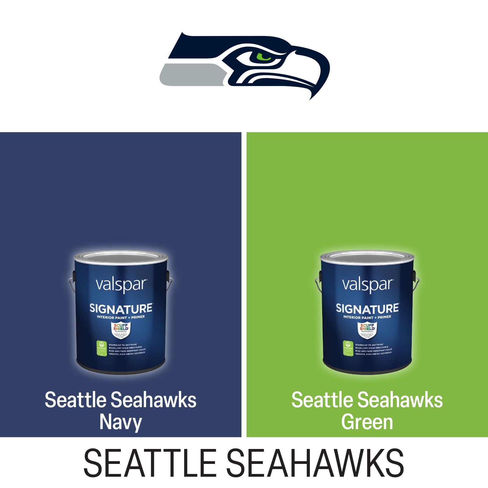 Seattle Seahawks Logo Color Block 12 oz. Can Cooler – Simply Seattle