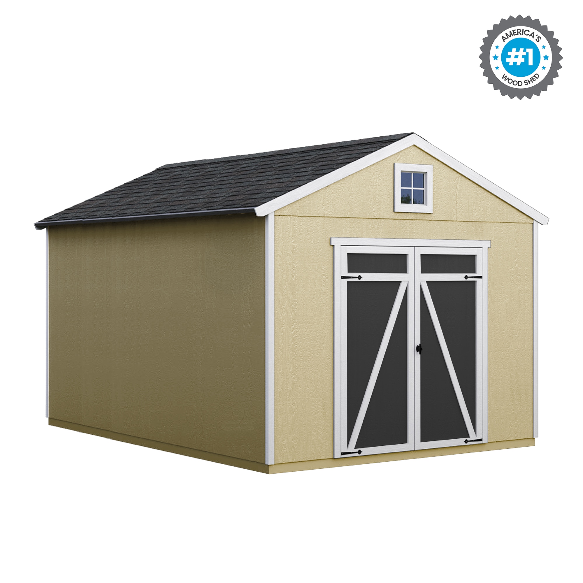 Heartland Statesman 10-ft x 16-ft Wood Storage Shed (Floor Included) | 191404