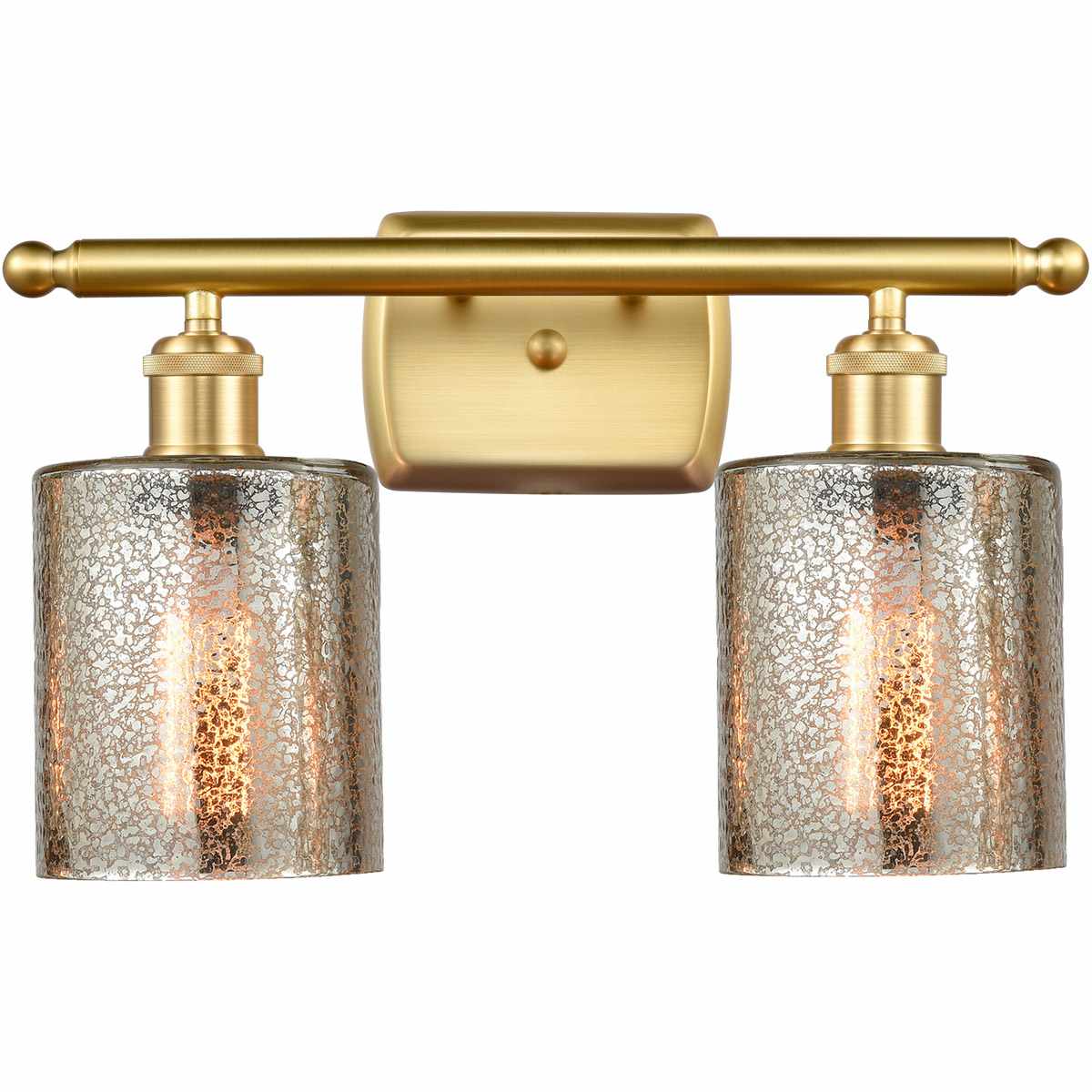 Innovations Lighting - 516-2W-SG-G116-LED Ballston Cobbleskill Bathroom Vanity Light Satin Gold