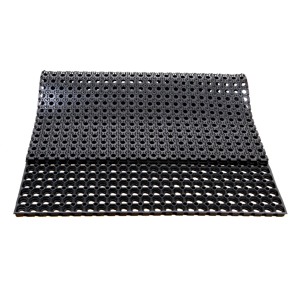TWO Black Rubber MatS  ANTI FATIGUE NON-SLIP  60 X 40 X 1 CM FREE POST 