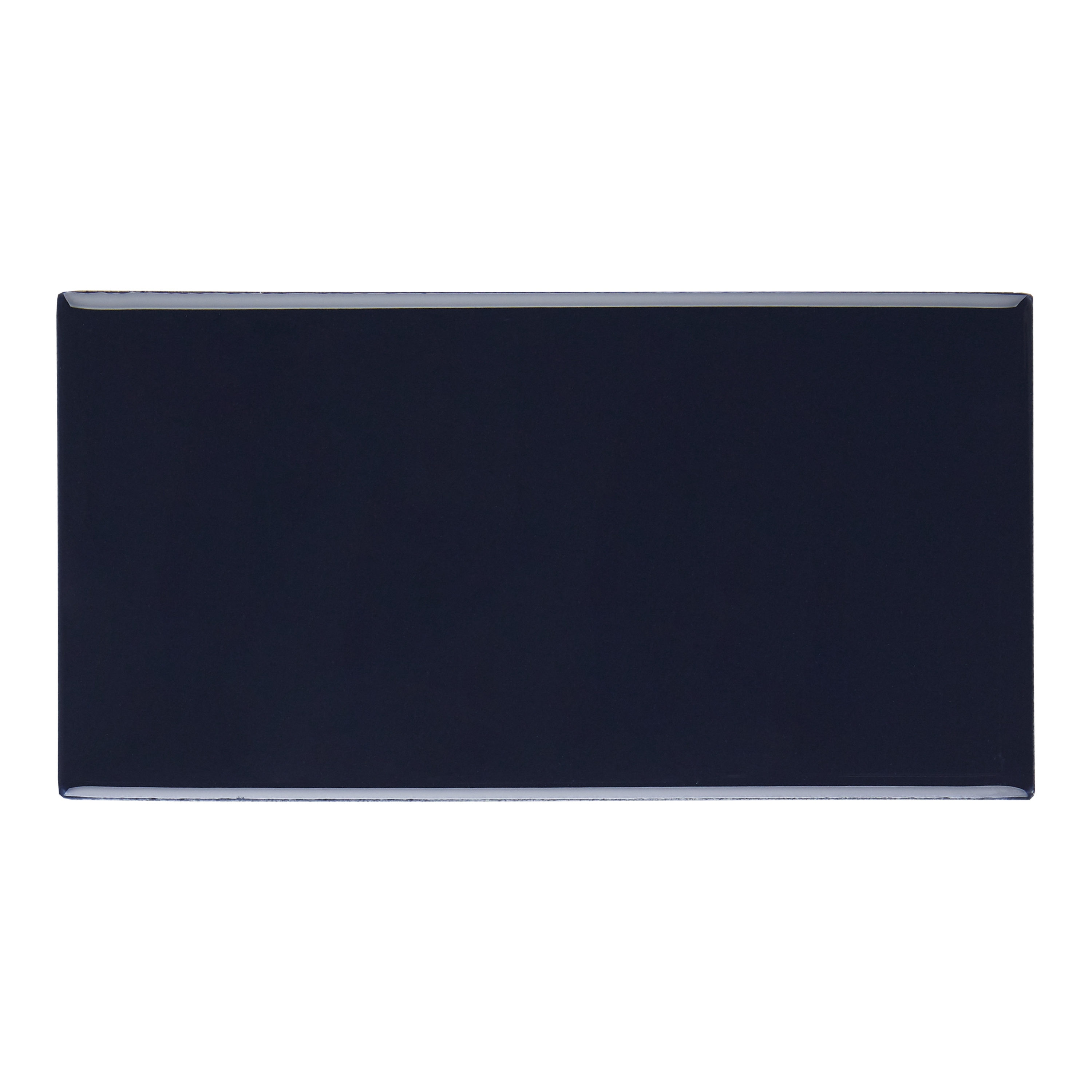 American Olean 011736MOD1P2 Color Ways Navy 3-in x 6-in Glossy Ceramic Subway Tile (12.5-sq. ft/ Carton)