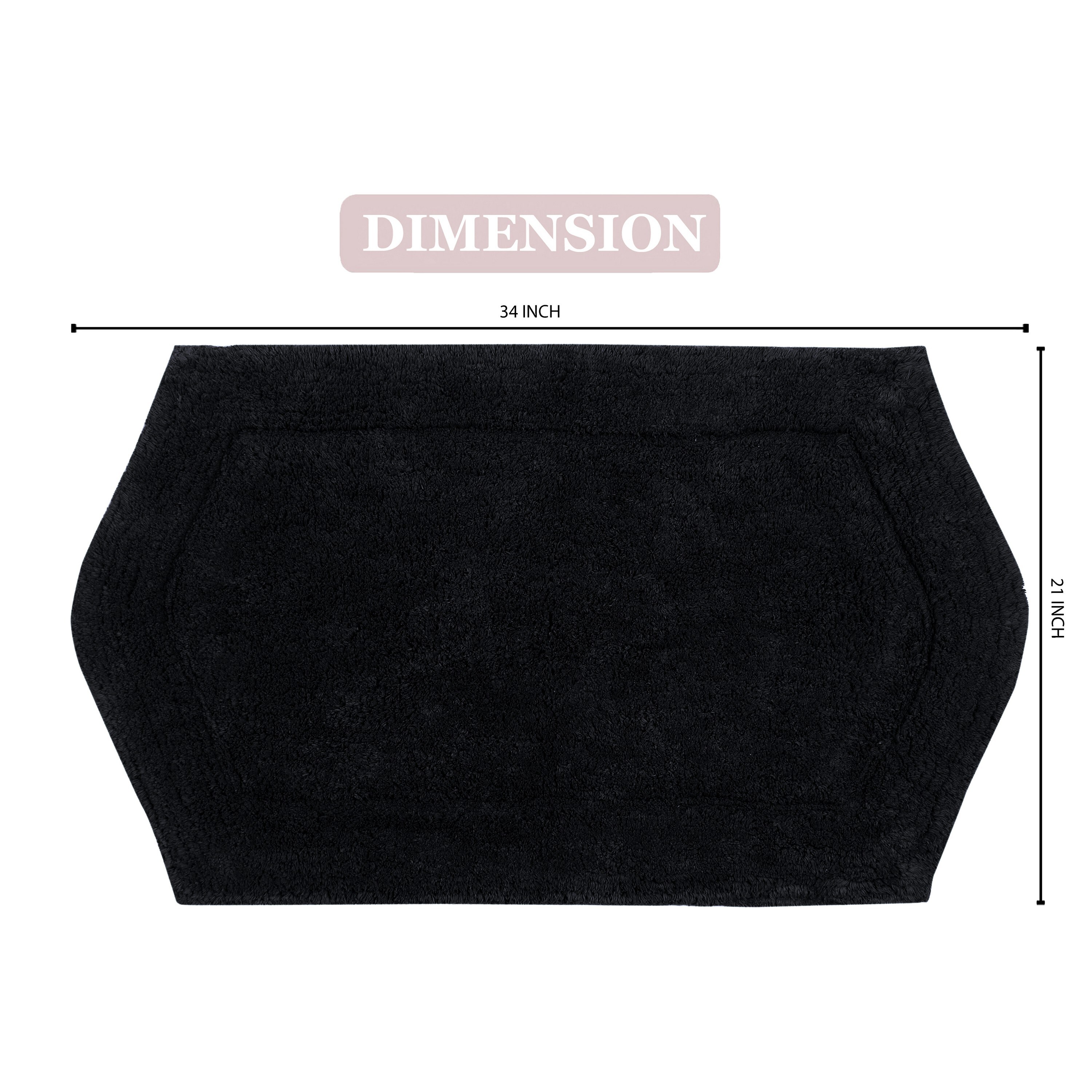 Home Weavers BWA2134BLK Bath-Rugs - View #3
