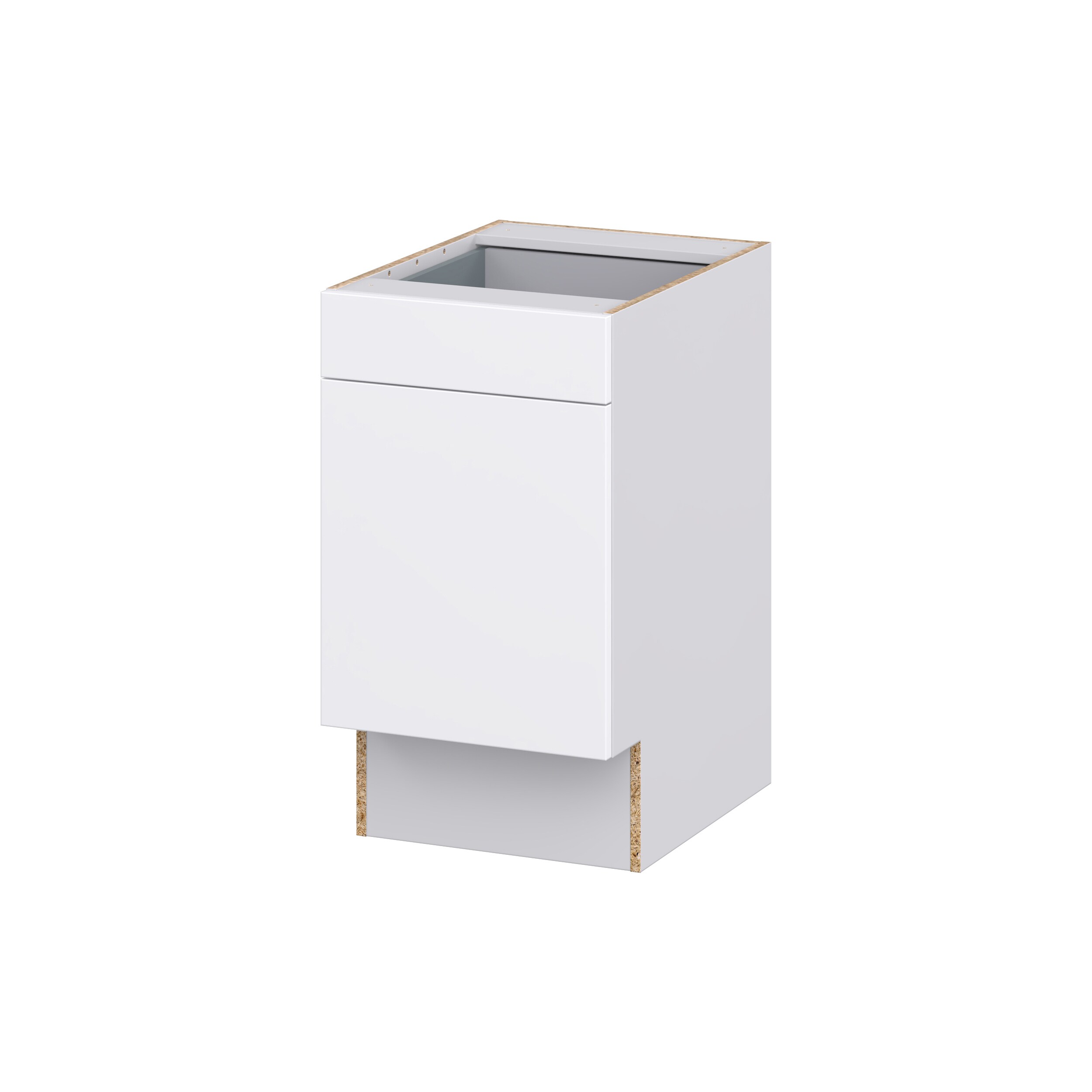 Hugo&Borg DSB18ADA(L/R)-LA Lasalle 18-in W x 34.5-in H x 25-in D Bright White Slab Base Fully assembled Cabinet (Flat Panel Slab)
