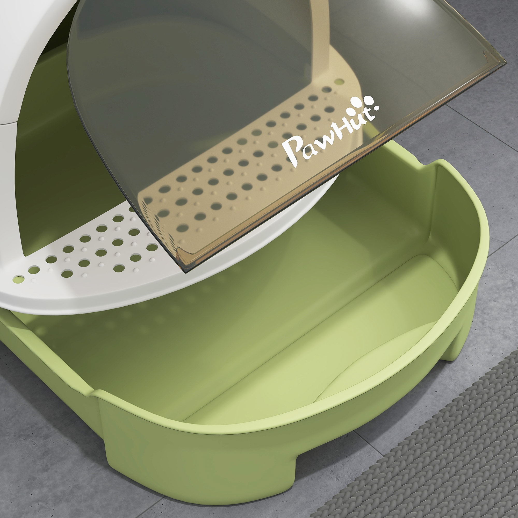 PawHut D31-101V00GN Cat-Litter-Box - View #4