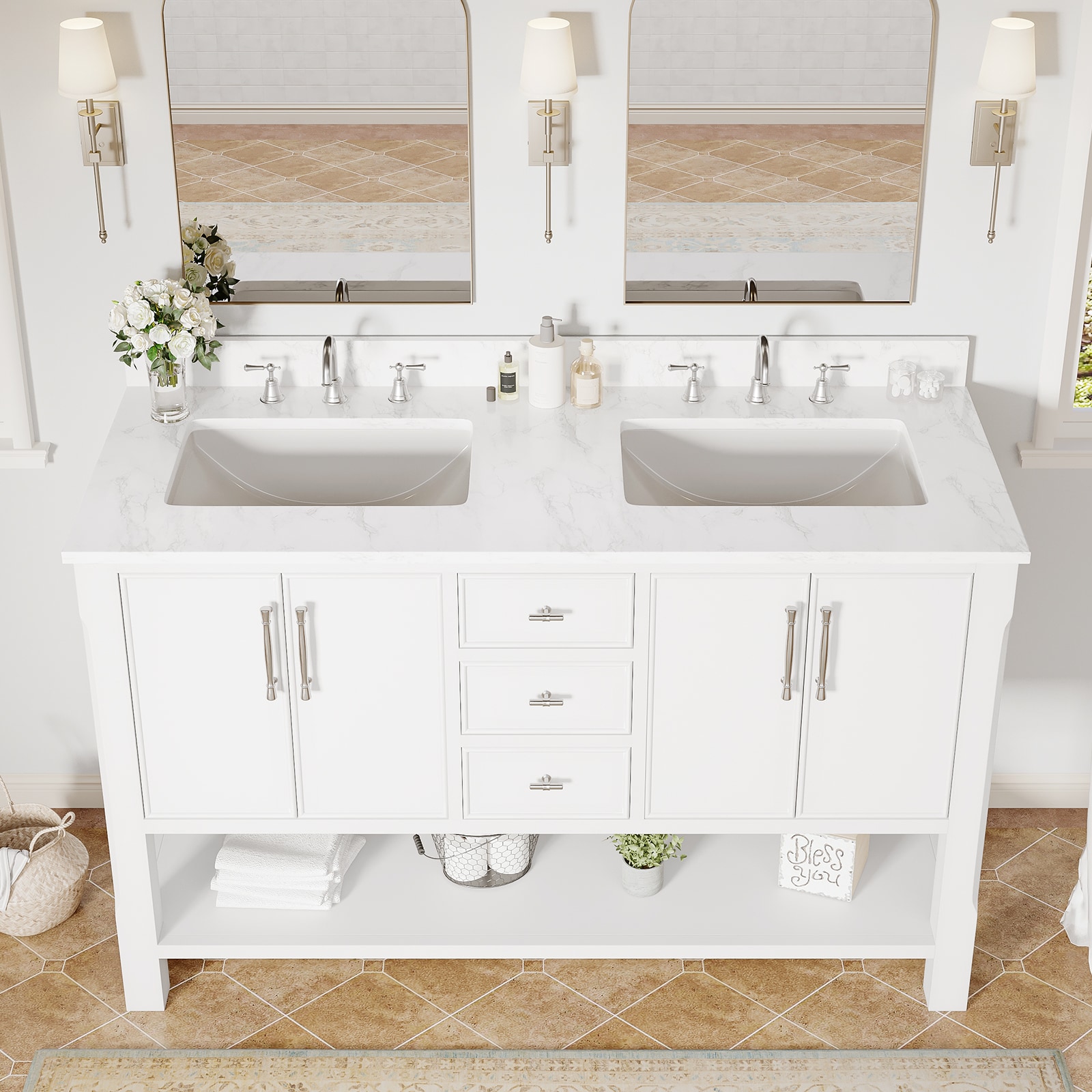 VOUA SAF-DSRCJ-YE1 Bath-Vanity-Combo - View #3