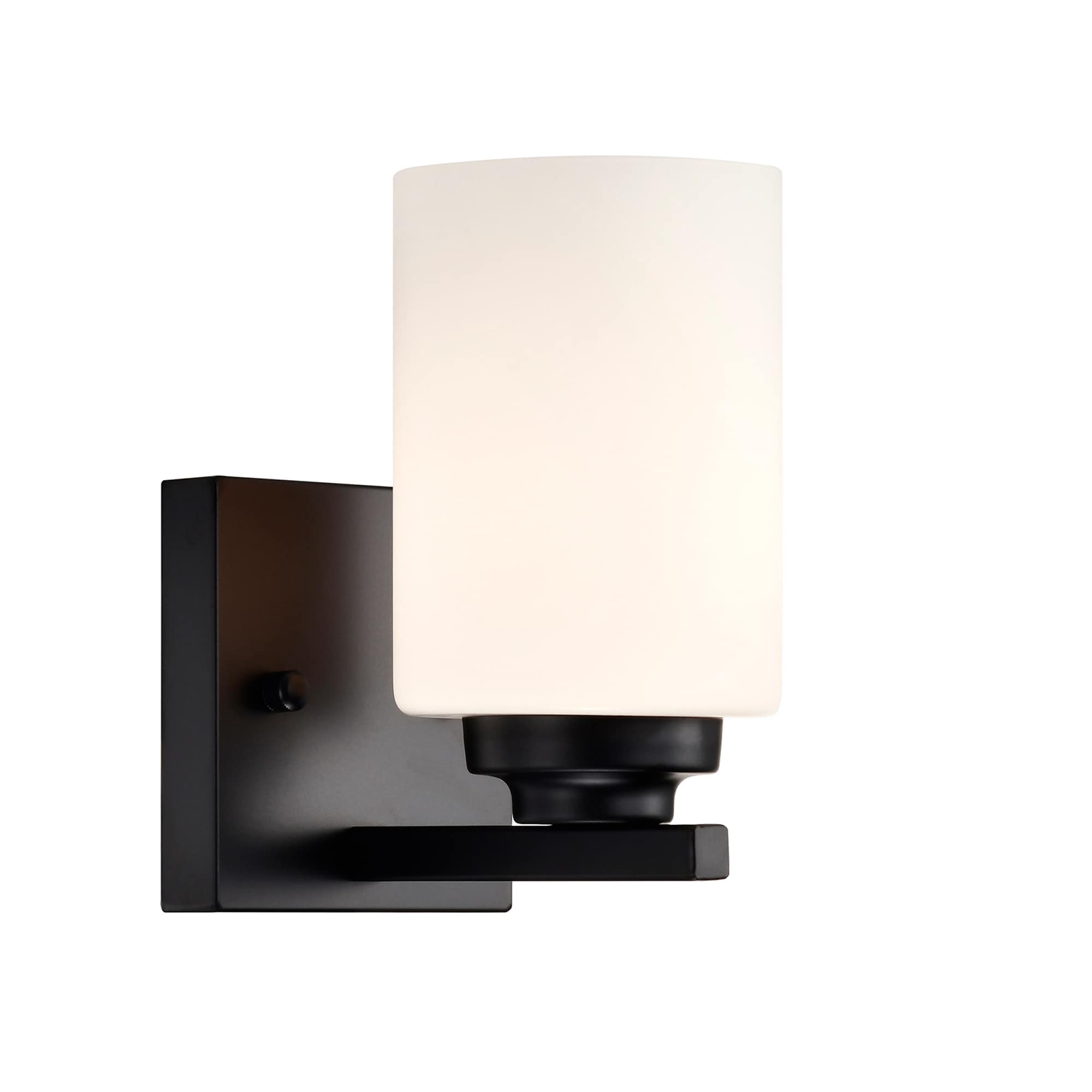 Edvivi EW6051-BK Aliana 4.25-in 1 -Light Matte Black Modern/contemporary Vanity light