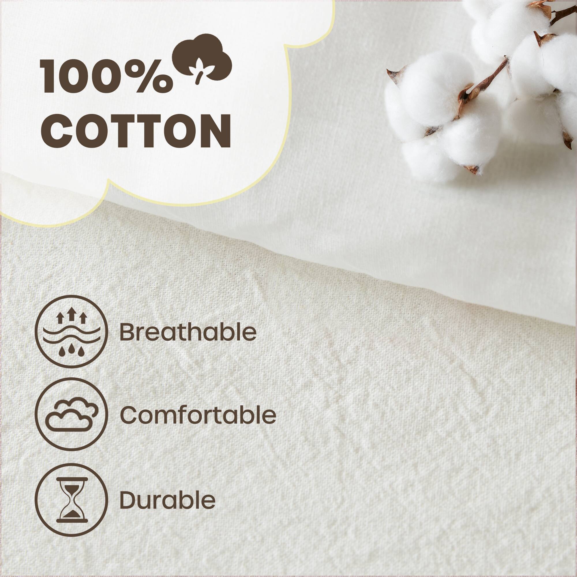 Cozy Cotton Twin Pom Pom Kids' Quilt Set in White