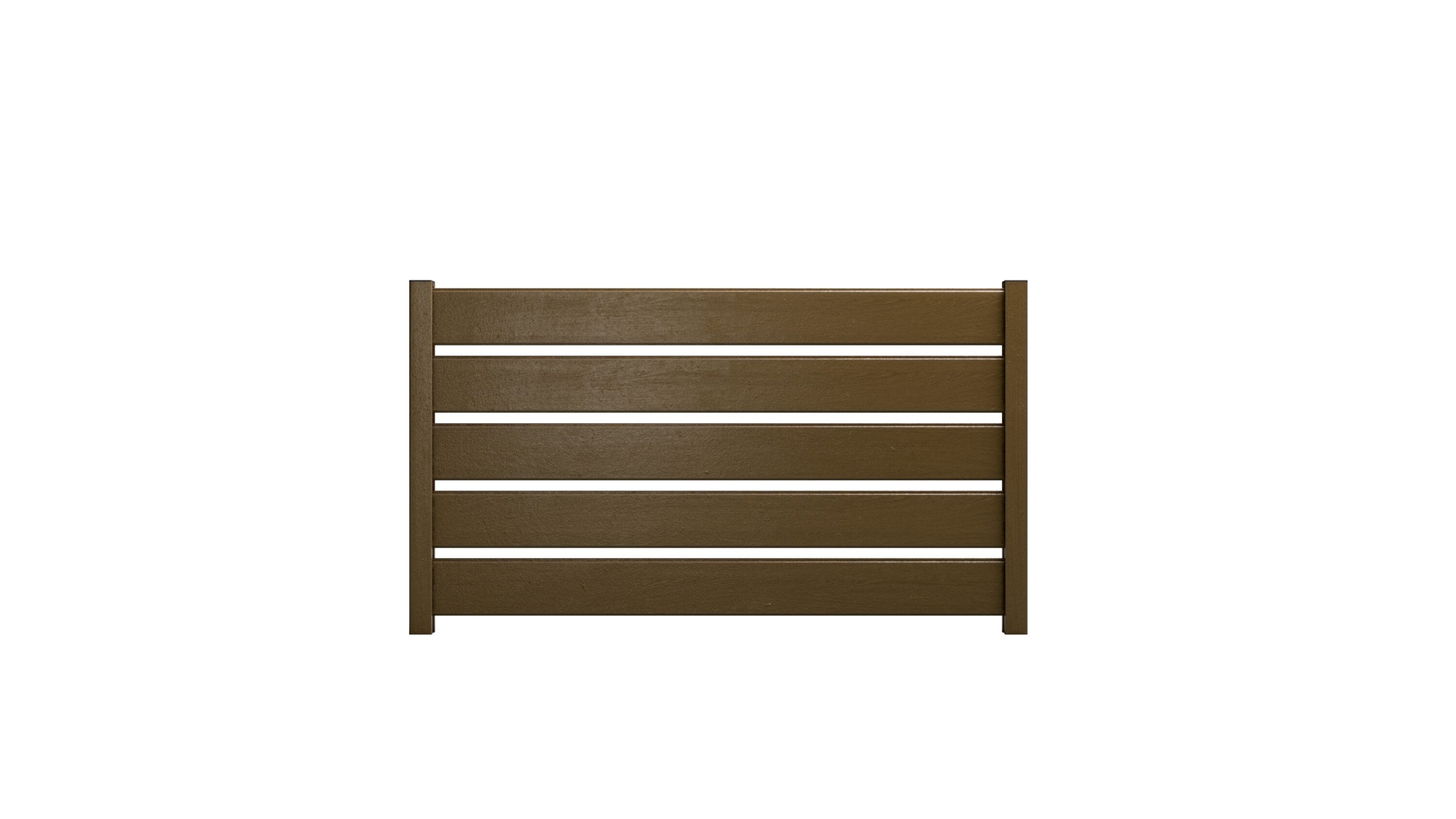 Natures Composites Modern Horizontal Semi-Privacy Perimeter 3.5-ft H x 6-ft W Rosewood (Brown) Decorative Composite Fence Panel