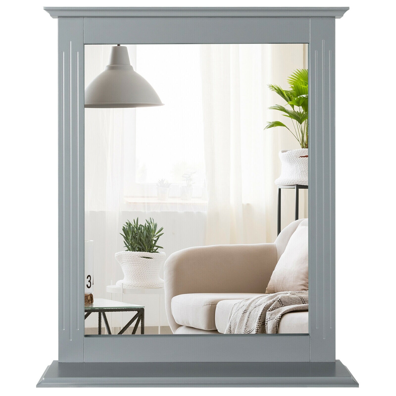 WELLFOR OUG61553GR Framed-Bath-Mirrors - View #6