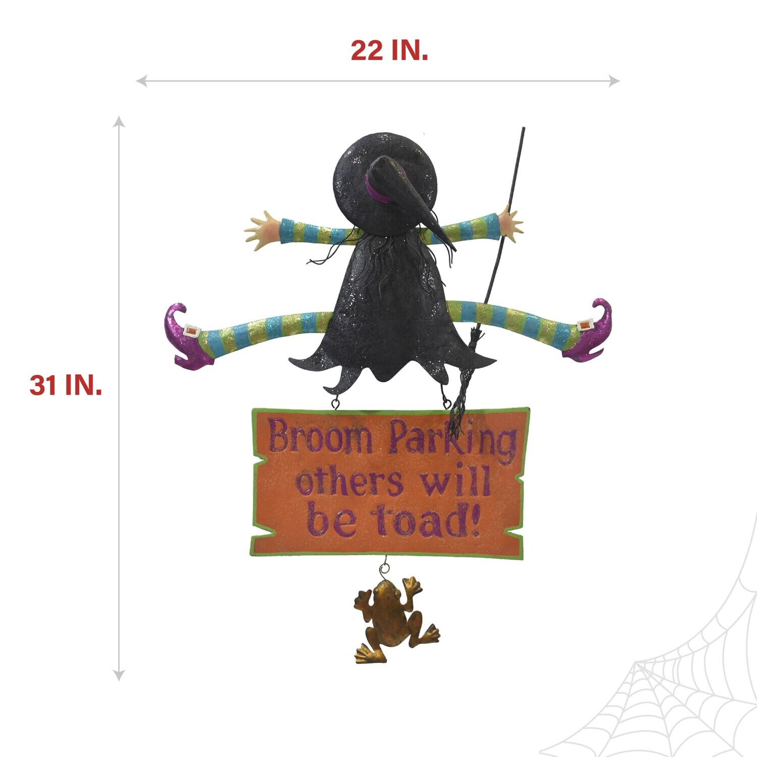 Haunted Hill Farm HHMTWITCH031-0BLK Table-Halloween-Decor - View #3