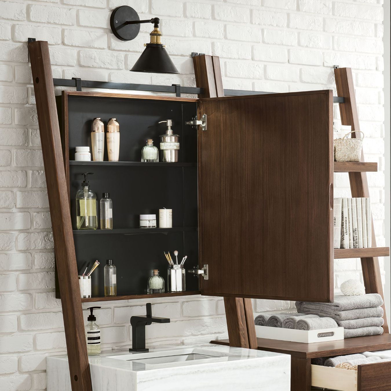 James Martin Vanities 410-M25-WLT Bathroom-Medicine-Cabinets - View #6