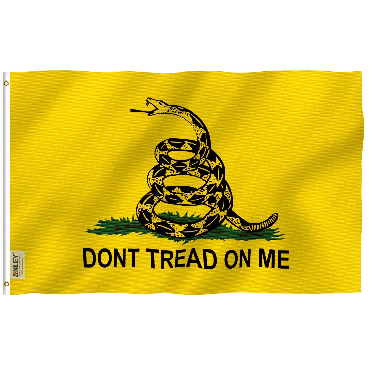 DONT TREAD ON ME DOUBLE SIDED OUTDOOR GADSDEN FLAG SEWN DETAILS TEA PARTY 