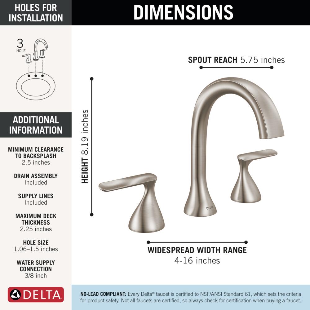 Delta 3545-SS-PR-DST Lavatory-Faucets - View #5