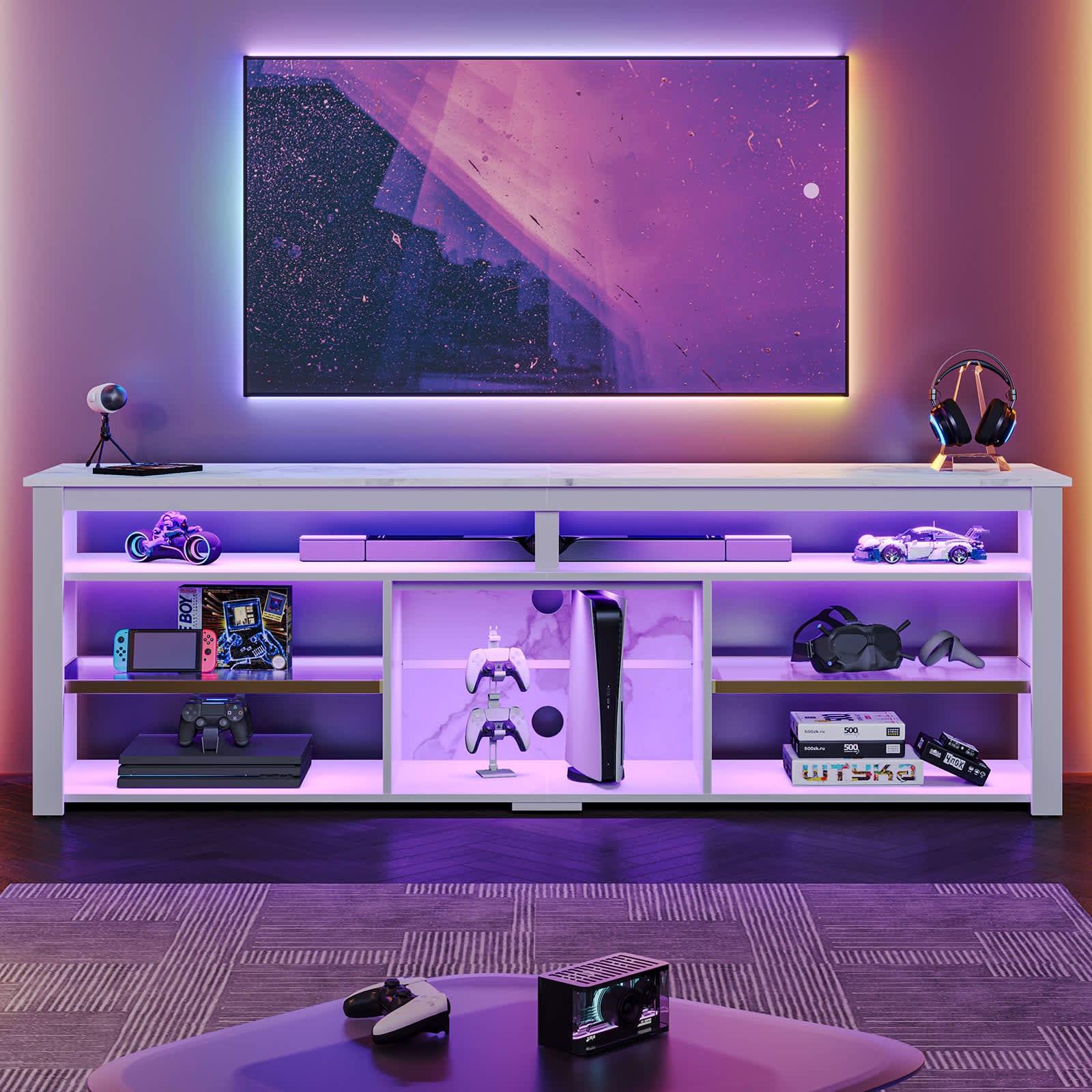 Bestier LOW-L102818J-WHBE Tv-Stands - View #3