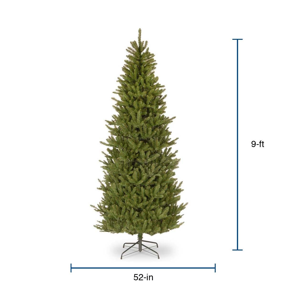 National Tree Company 9-ft Fraser Fir Slim Artificial Christmas Tree in ...