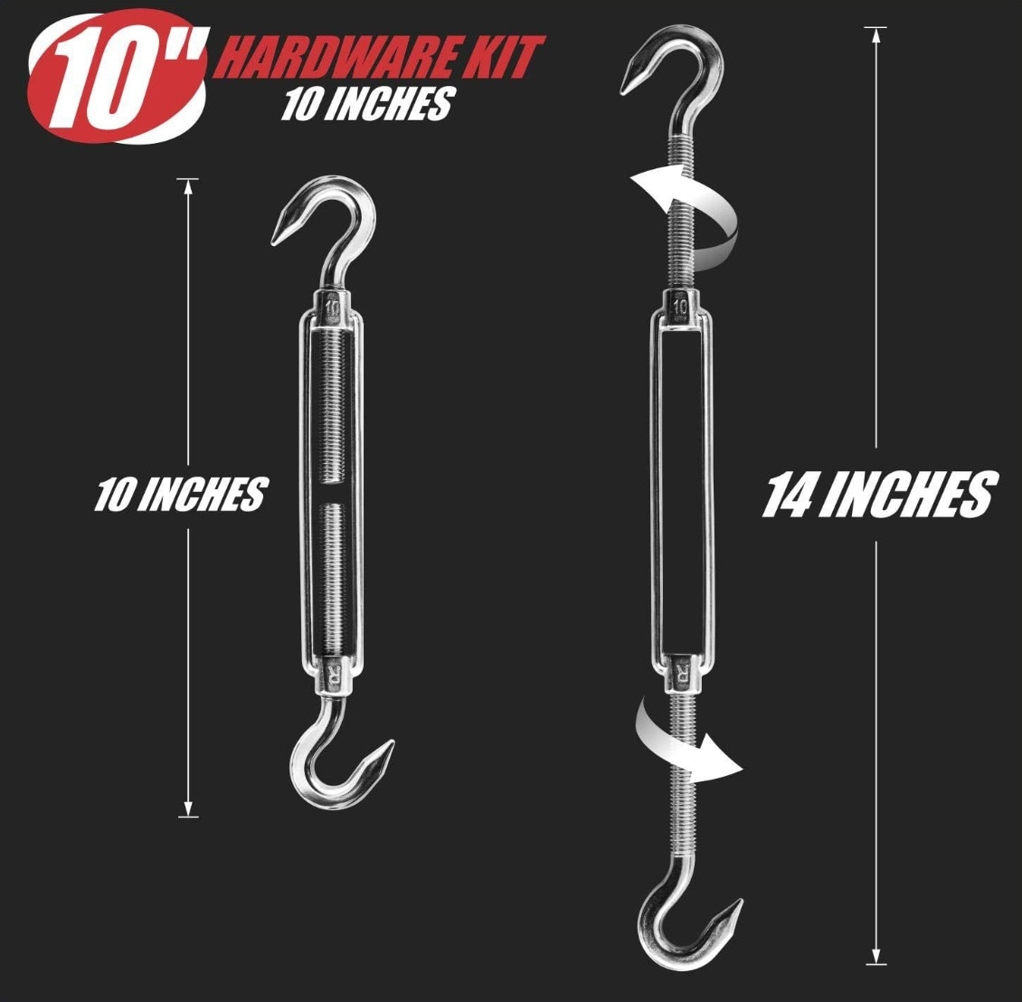 ColourTree R-KIT10-4ROPE Shade-Sail-Fabric-Access - View #4