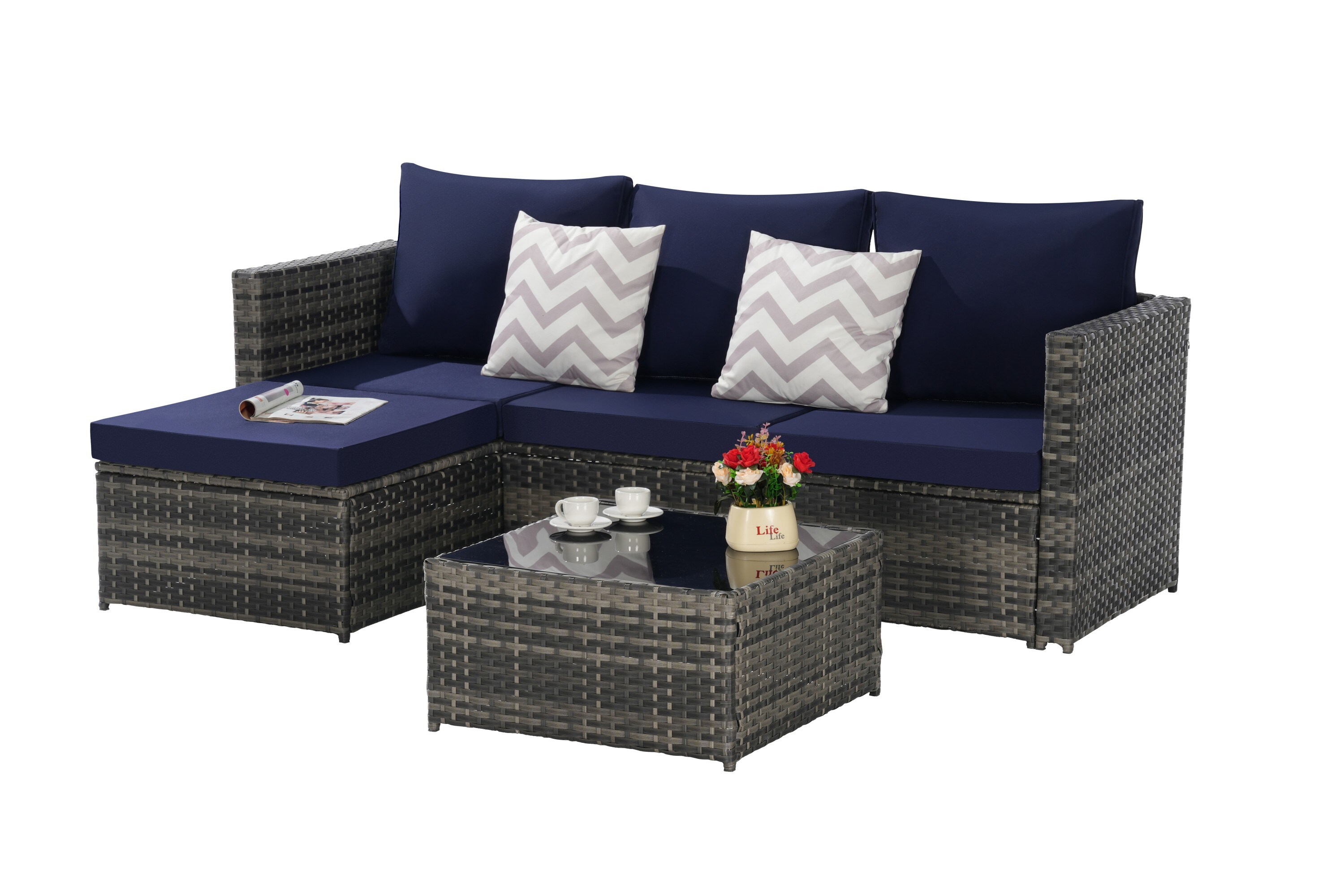 Oizaye ZWG26-64741 Patio-Conversation-Sets - View #3