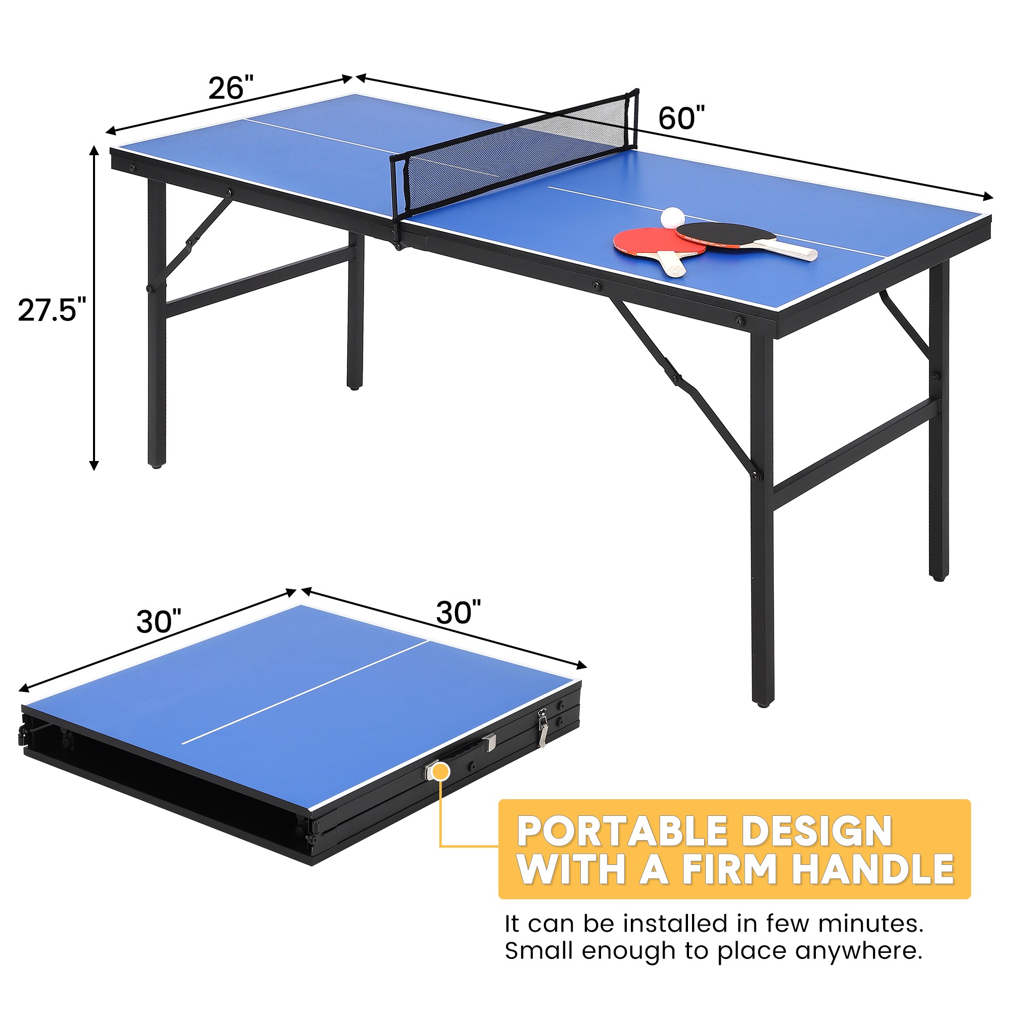 Garvee KKP6ZM784 Ping-Pong-Table - View #2