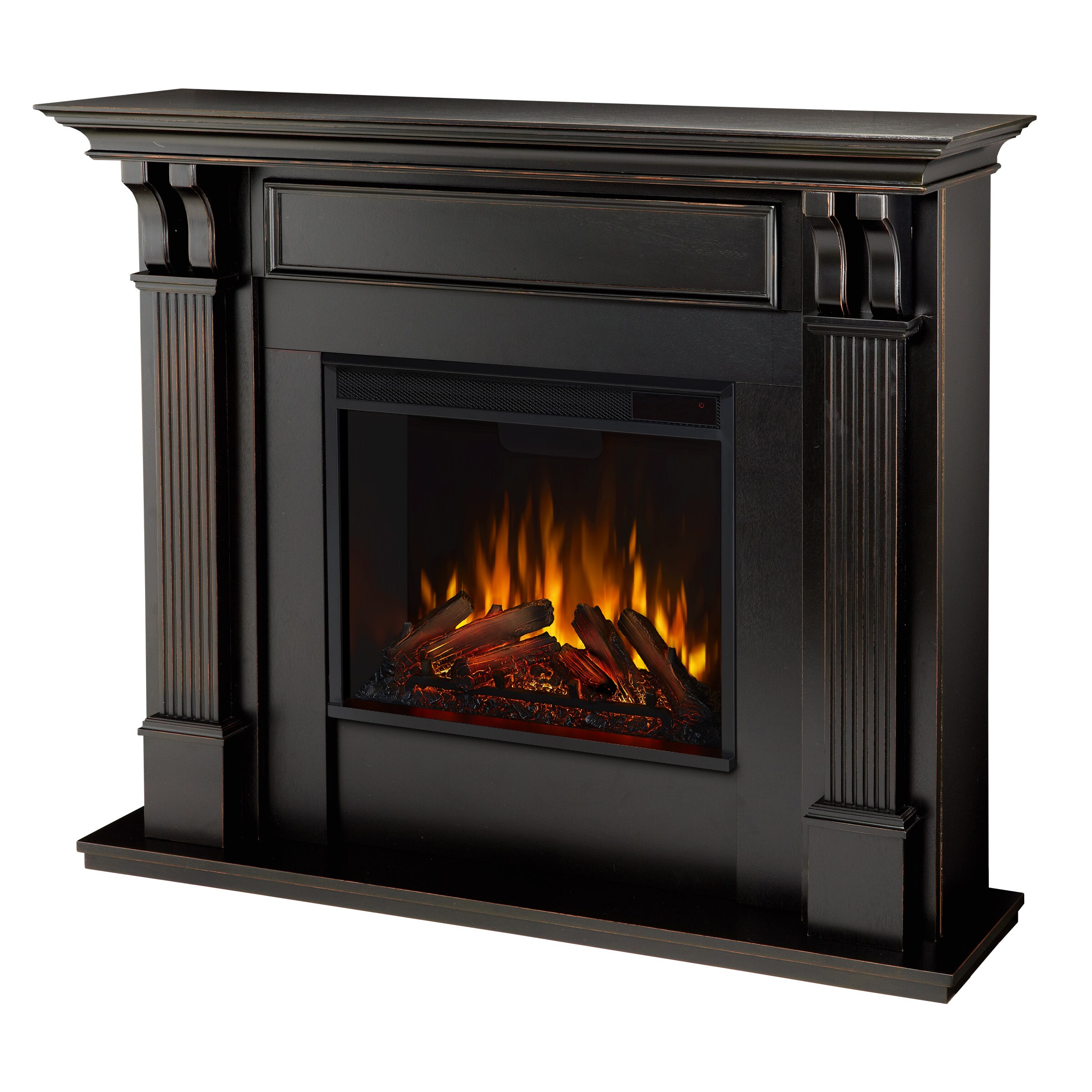 Real Flame 48-in W Blackwash Fan-forced Electric Fireplace 7100E-BW Sansujyuku sansujyuku.com