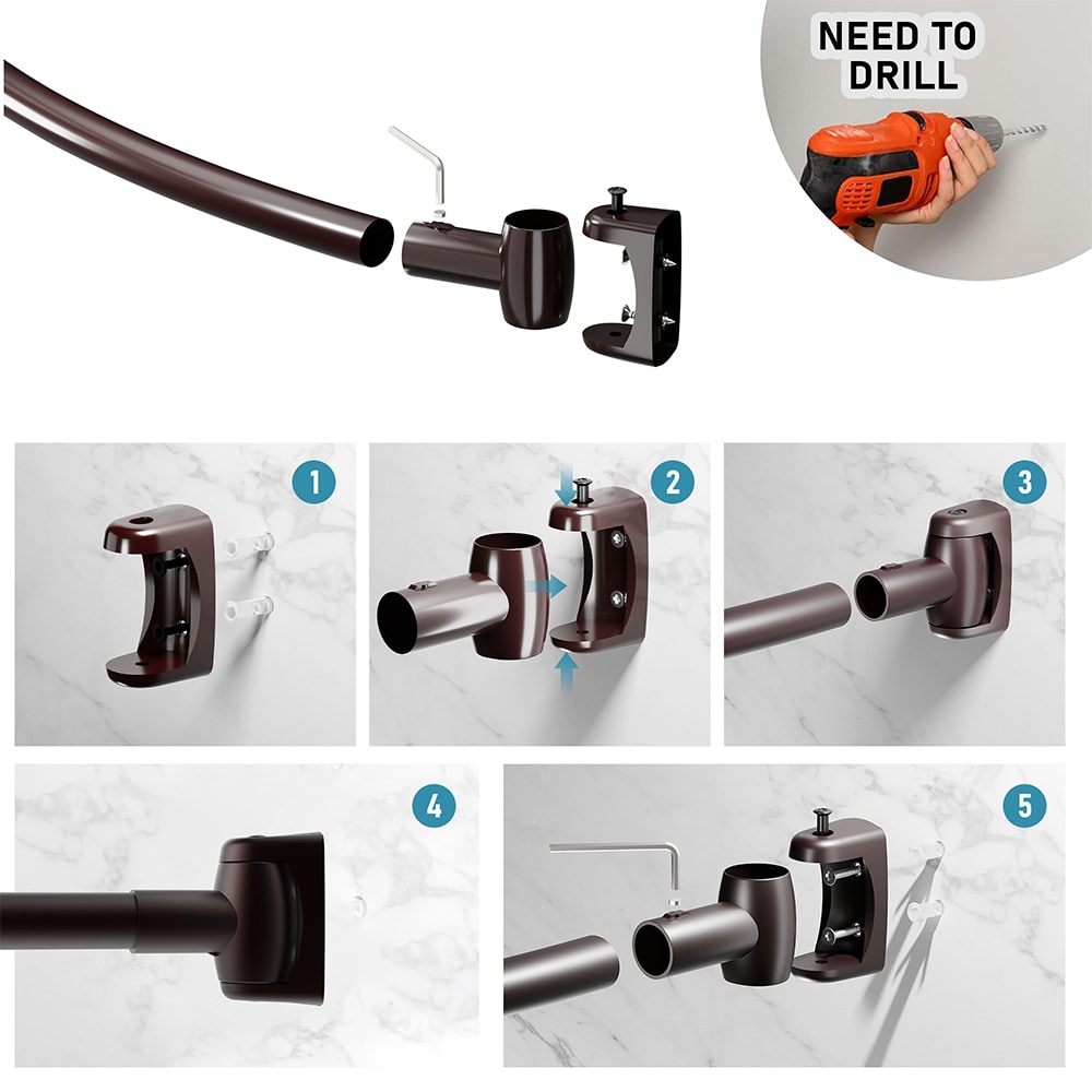 DYHOME SCR-08-CE Shower-Rods - View #6