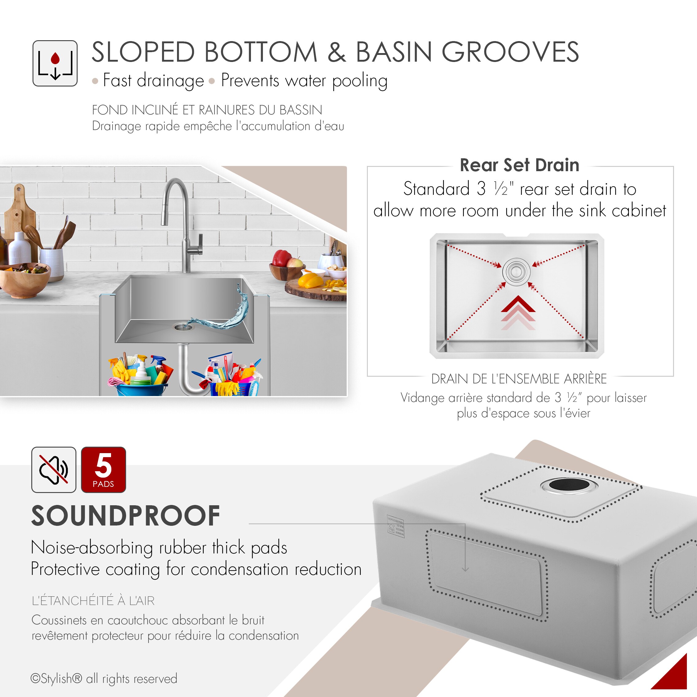 Stylish S-312XG1 Kitchen-Sinks - View #8