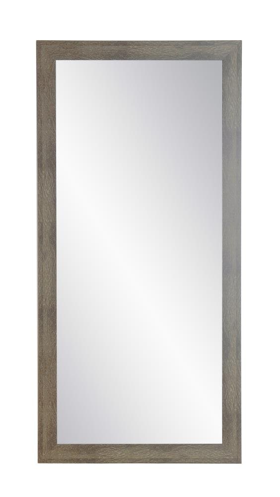 BrandtWorks BM091TS 32-Inches W x 66.0-Inches H Rectangle Sage Grain Framed Full Length Wall Mirror