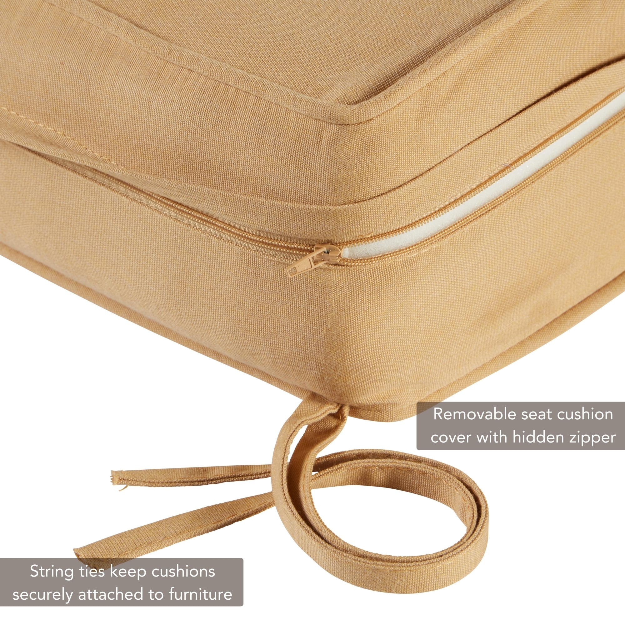 Greendale Home Fashions SC7830-WHEAT Patio-Furniture-Cushions - View #3