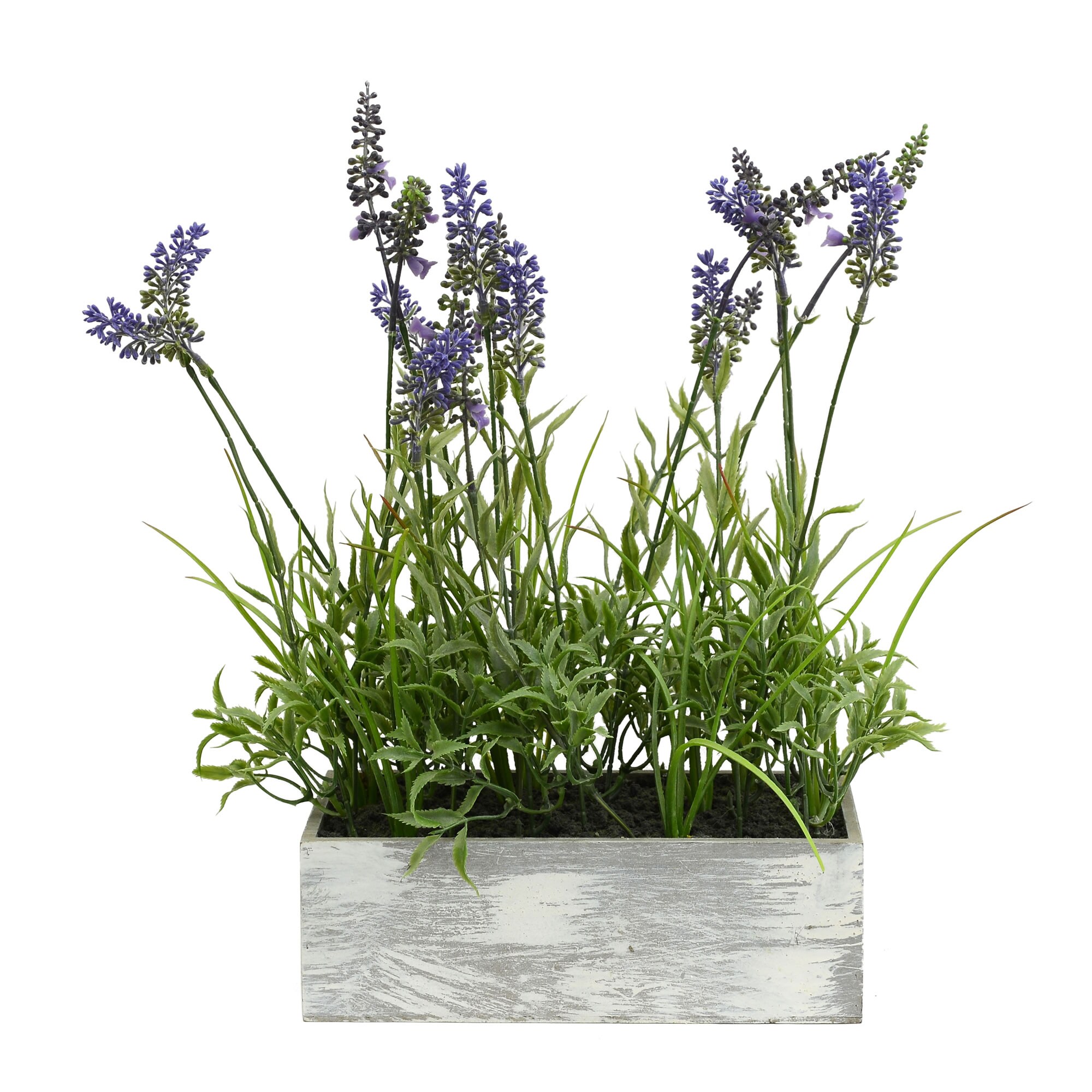 Vickerman FE181101 11-in Green Indoor Lavender Artificial Plant
