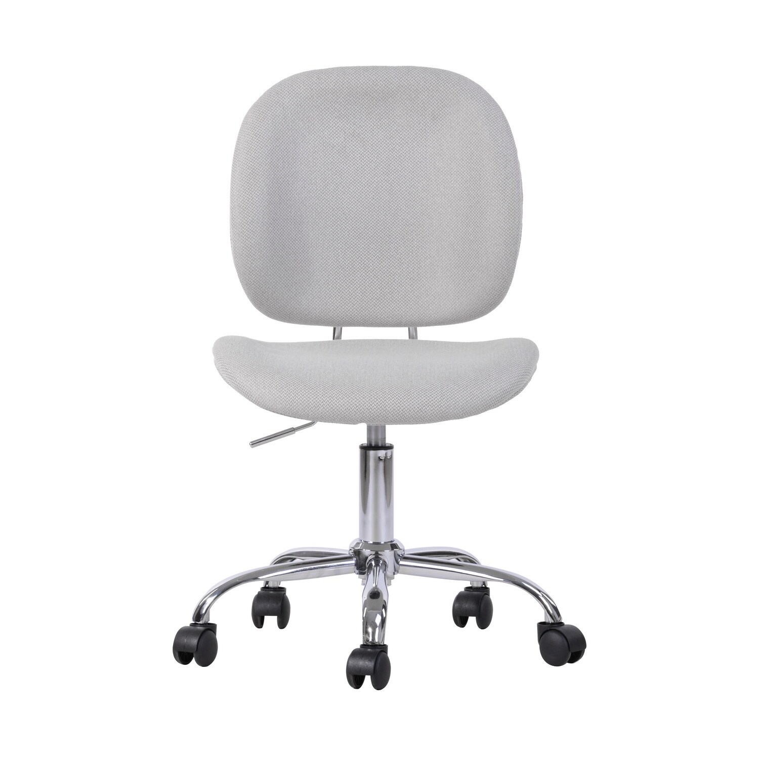 CASAINC TOWNS GREY Grey Contemporary Adjustable Height Swivel Upholstered Task Chair