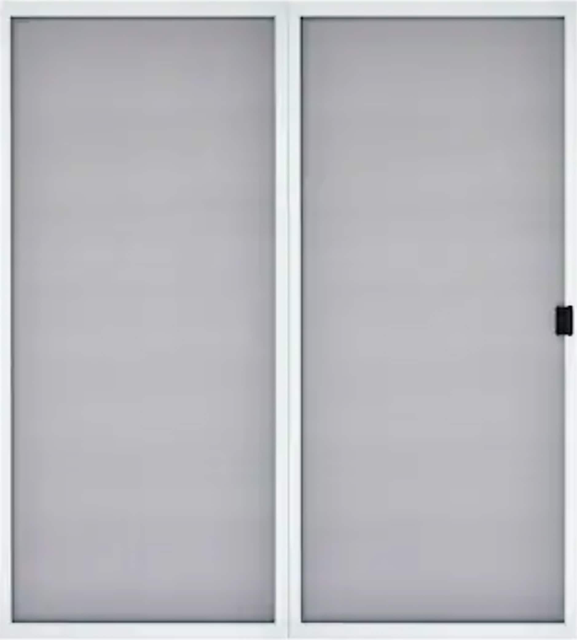 72-in x 80-in White Aluminum Sliding Patio Screen Door Polyester | - RELIABILT MLPD-0000006