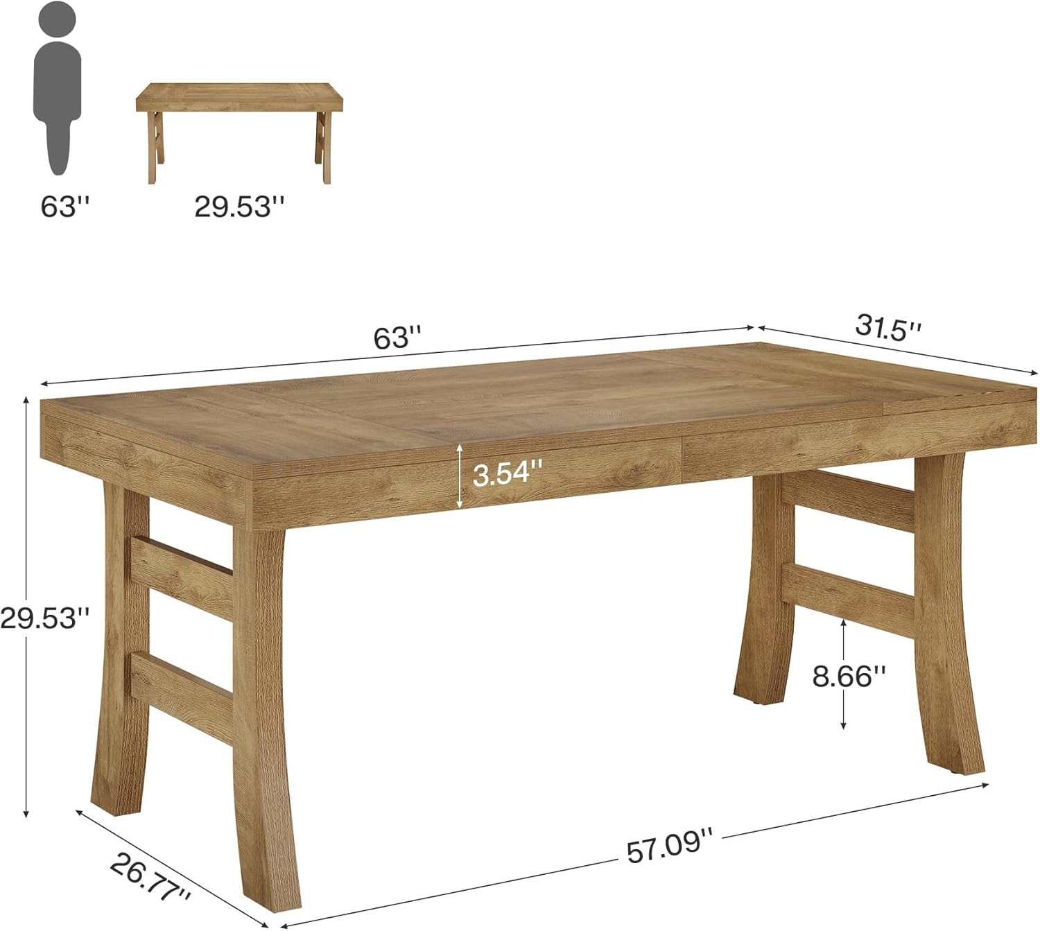 Tribesigns LWSC-YC0008 desks - View #2