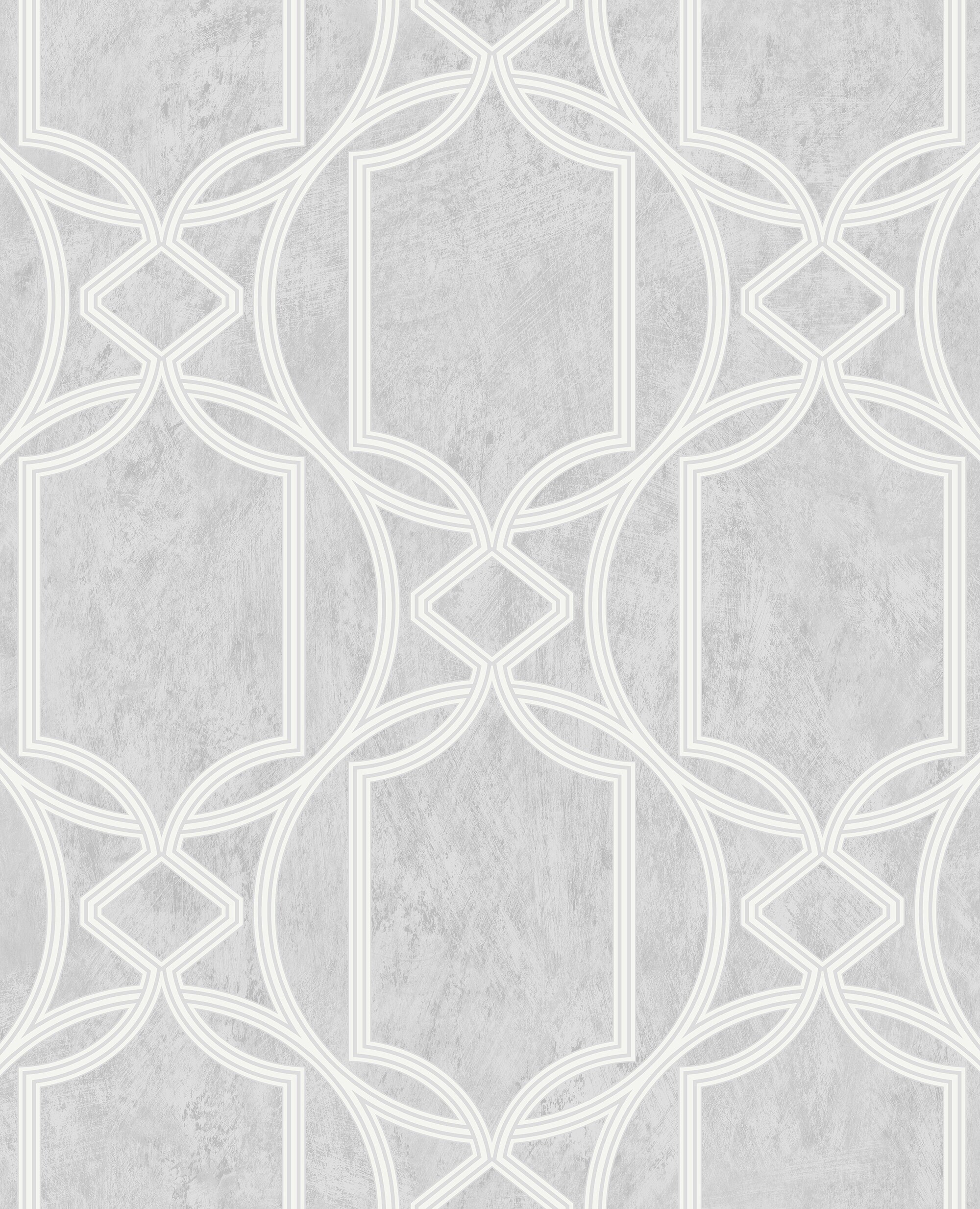 Graham & Brown 106683 Tranquility 56-Sq. Feet Soft Grey Vinyl Textured Geometric Unpasted Wallpaper