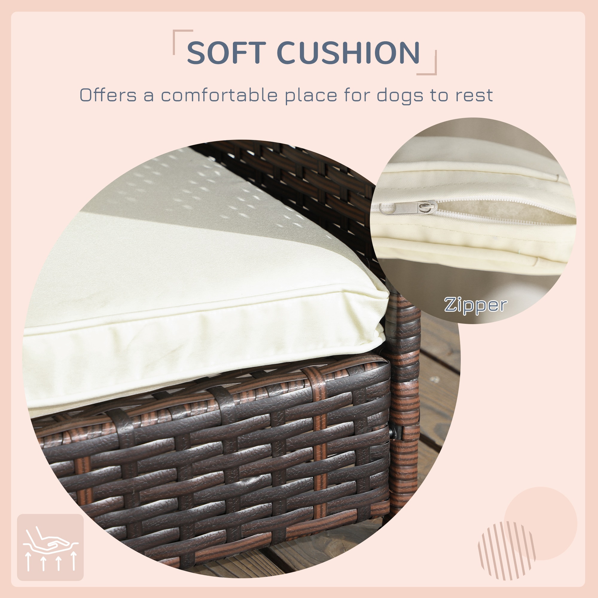 PawHut D02-184V00MB Pet-Beds - View #4