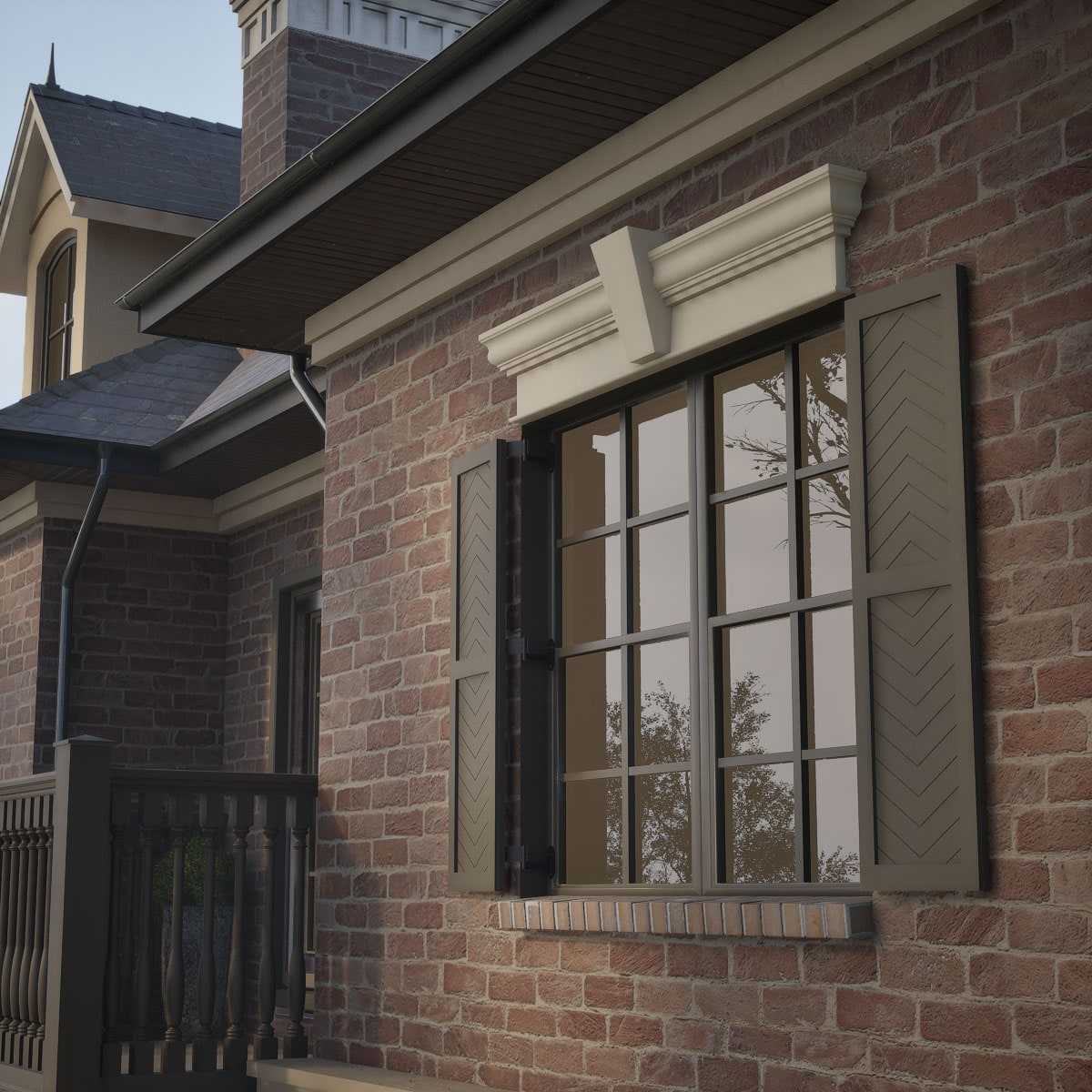 Ekena Millwork CRH12X47KF Exterior-Window-Trim - View #10