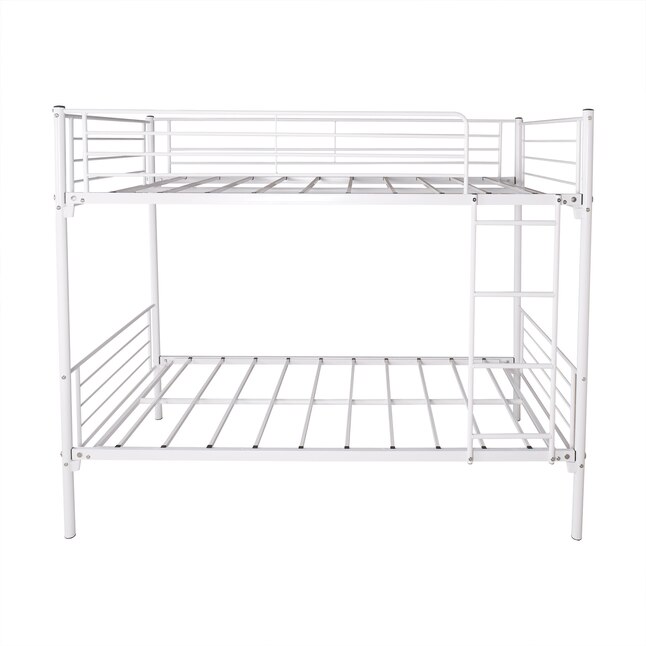 Gzmr Twin Over Full Bunk Bed White, Full On Metal Bunk Beds Ikea