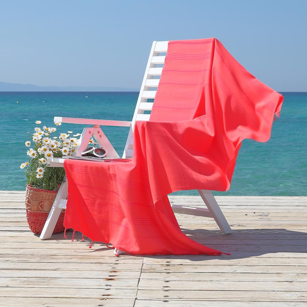 Turkish Cotton Beach Towel | Cacala, Red