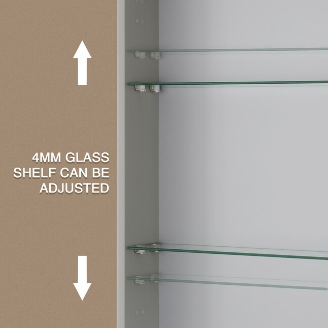 ExBrite 24 in X 30 in Lighted LED Surface Mount Silver Mirrored exbrite-24-in-x-30-in-lighted-led-surface-mount-silver-mirrored