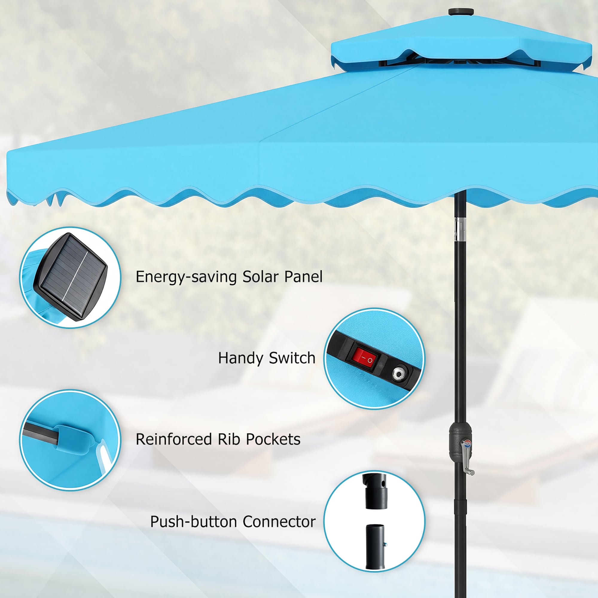 Costway HCST13762 Umbrellas-2 - View #6