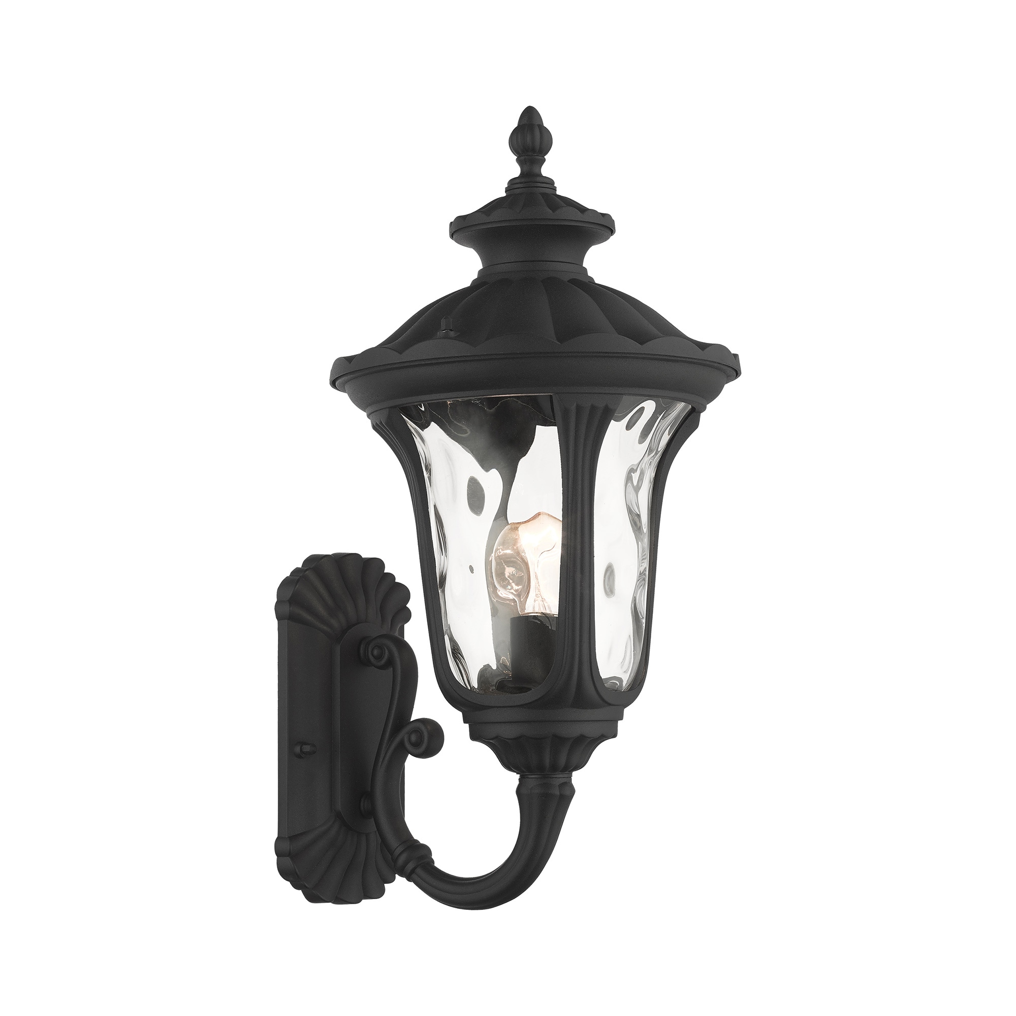 Livex Lighting 7852-14 Oxford 1 -Light 19-in H Matte Black Hardwired Outdoor Wall Light