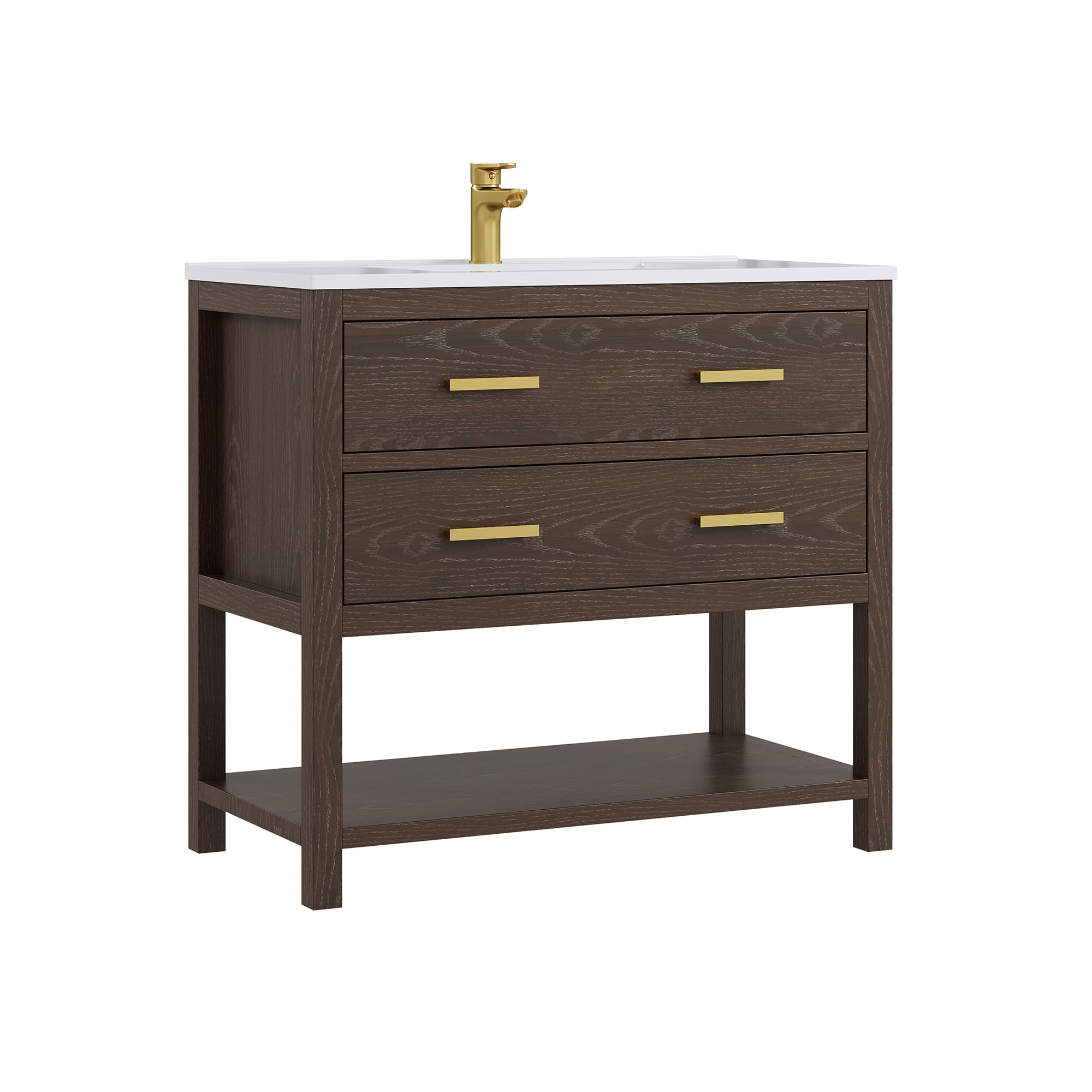 DELUXE LIVING V24030KD-36WT Bath-Vanity-Combo - View #16