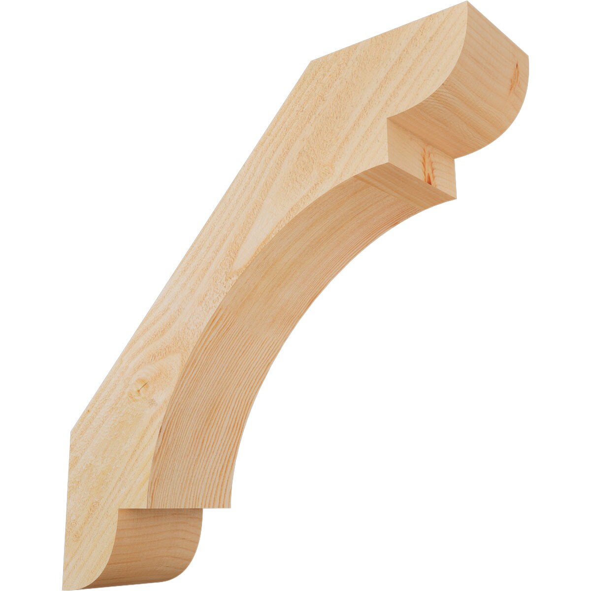 Ekena Millwork BRC06X24X24OLY00RDF 6-in x 24-in x 24-in Douglas Fir Wood Olympic Rough Sawn Knee Brace