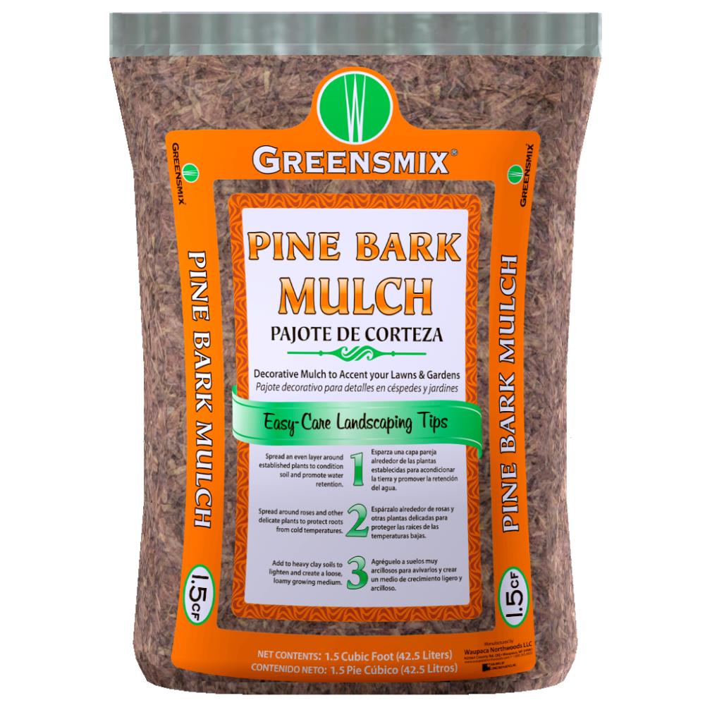 Evergreen 2cu ft Natural Brown Hardwood Bark Mulch in the Bagged Mulch  department at Lowescom