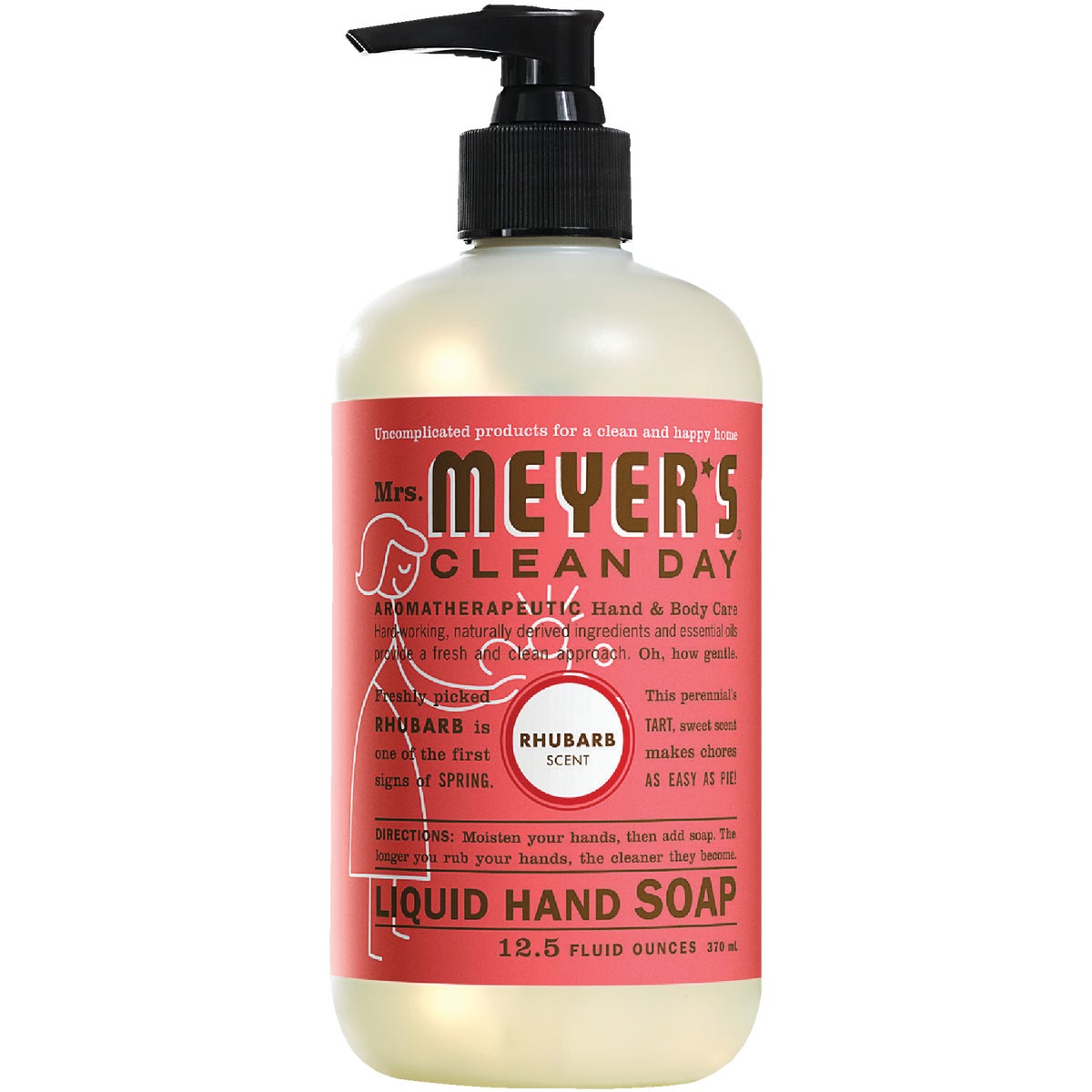 Mrs. Meyer's Clean Day Rhubarb Liquid Hand Soap 12.5 fl oz #808124174627