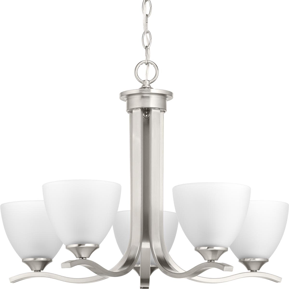 Progress Lighting Laird 3-Light Brushed Nickel Traditional Chandelier