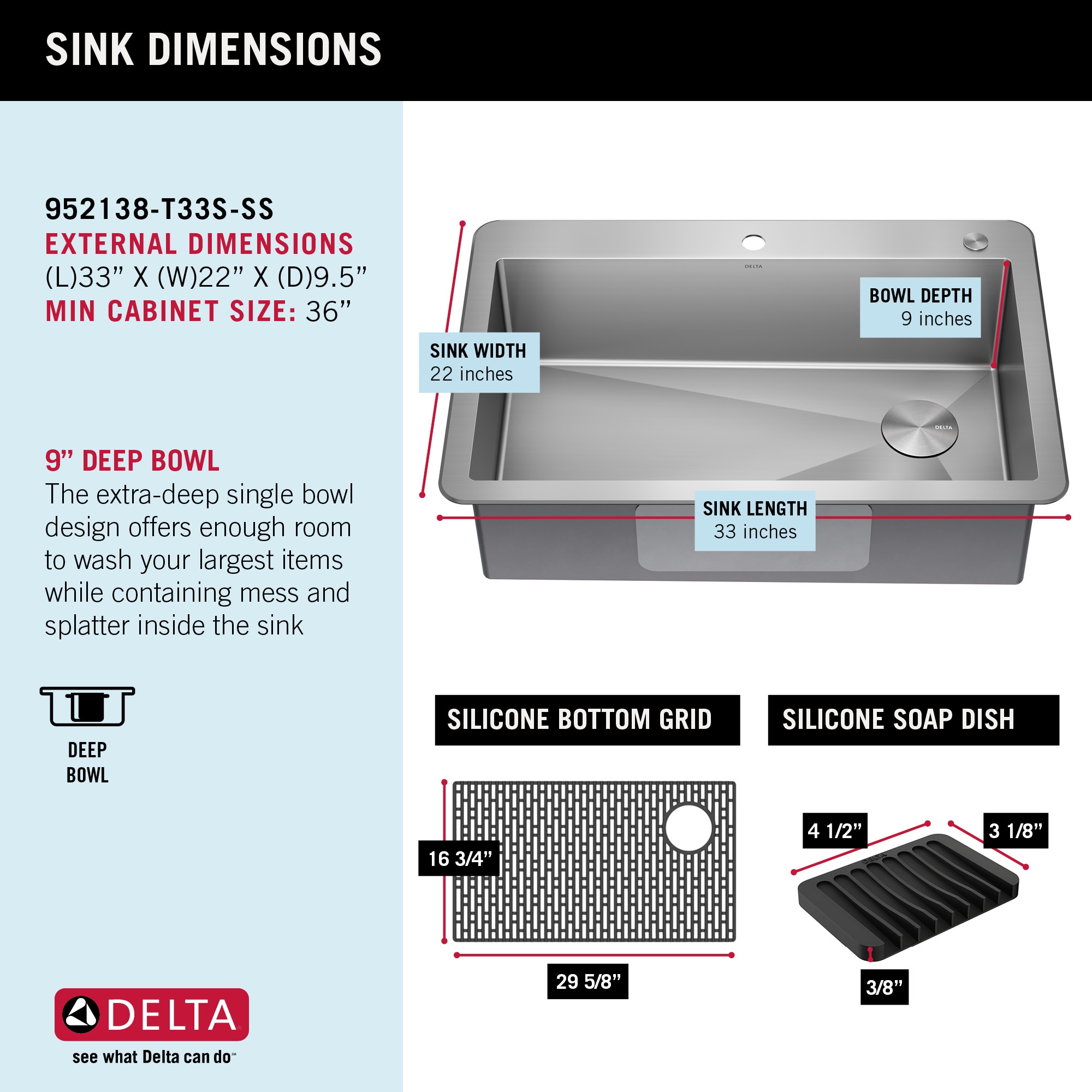 Delta 952138-T33S-SS Kitchen-Sinks - View #7