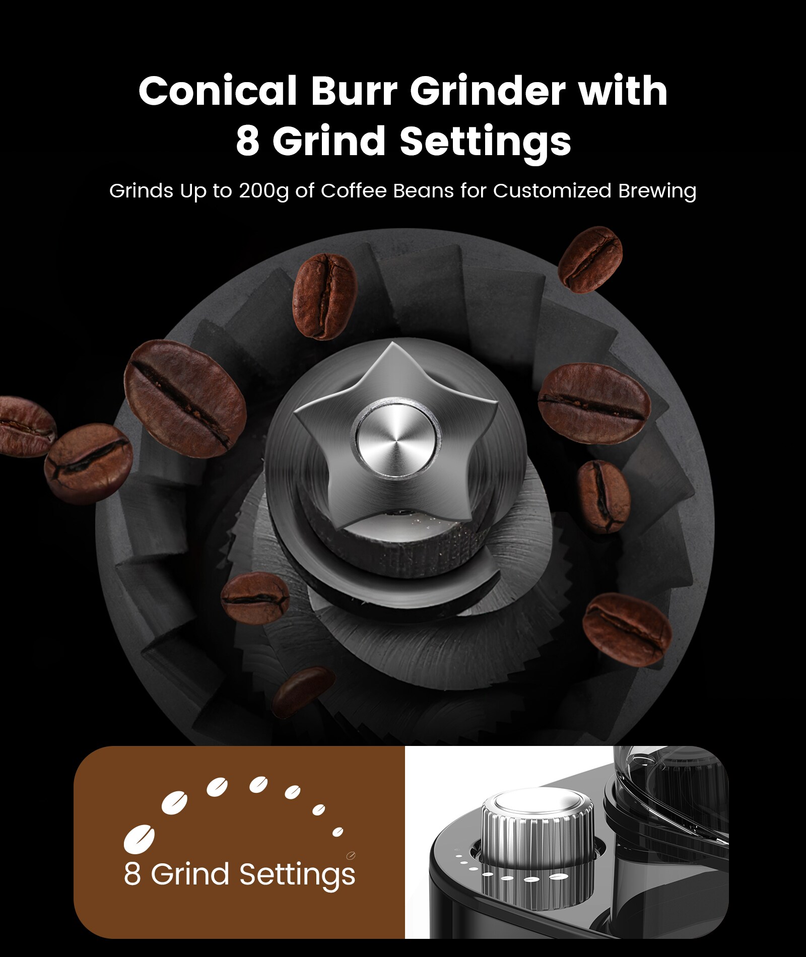 COWSAR LSCM8025-BLACK Coffee-Makers - View #4